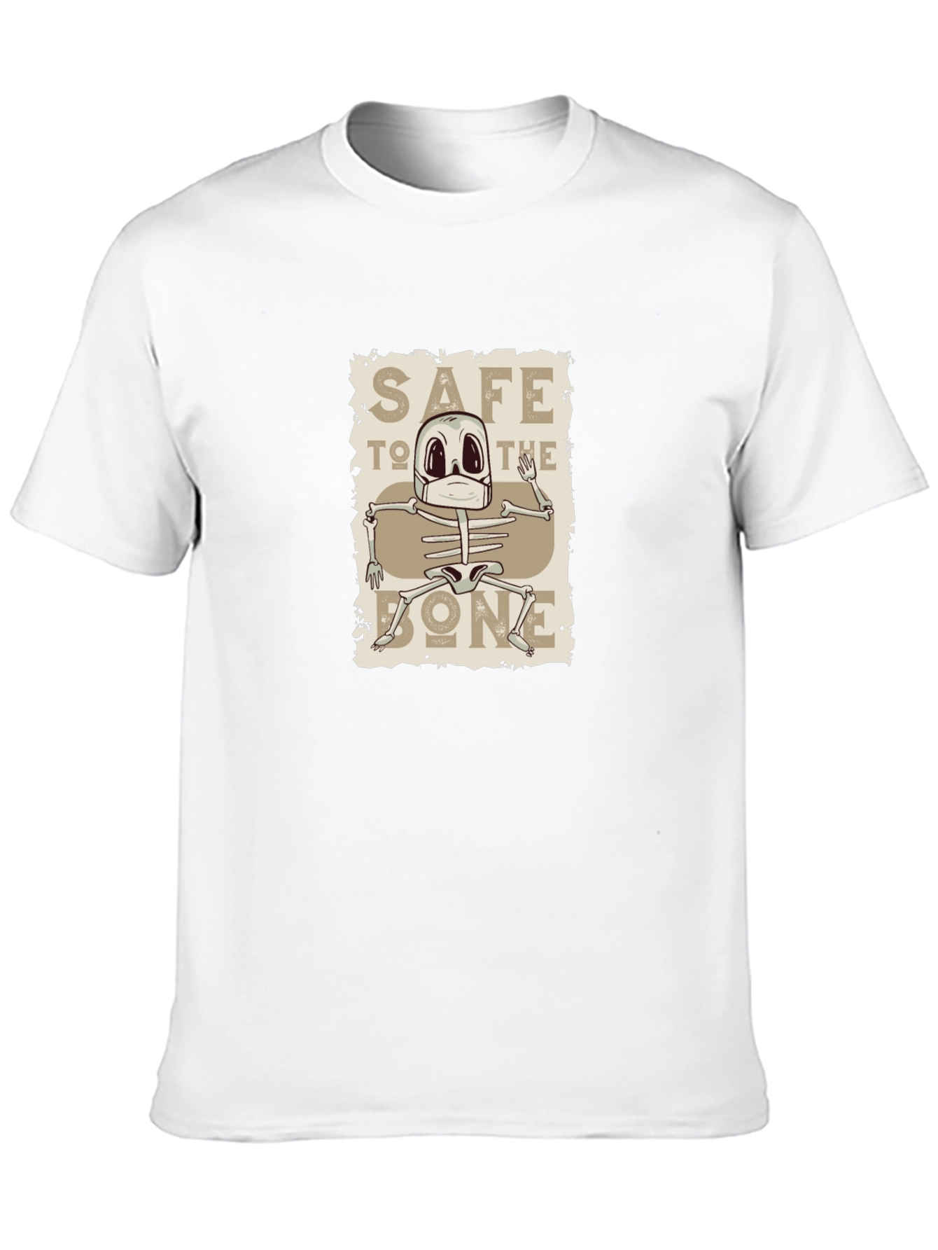 Black Safe To The Bone Skeleton T-Shirt view 10