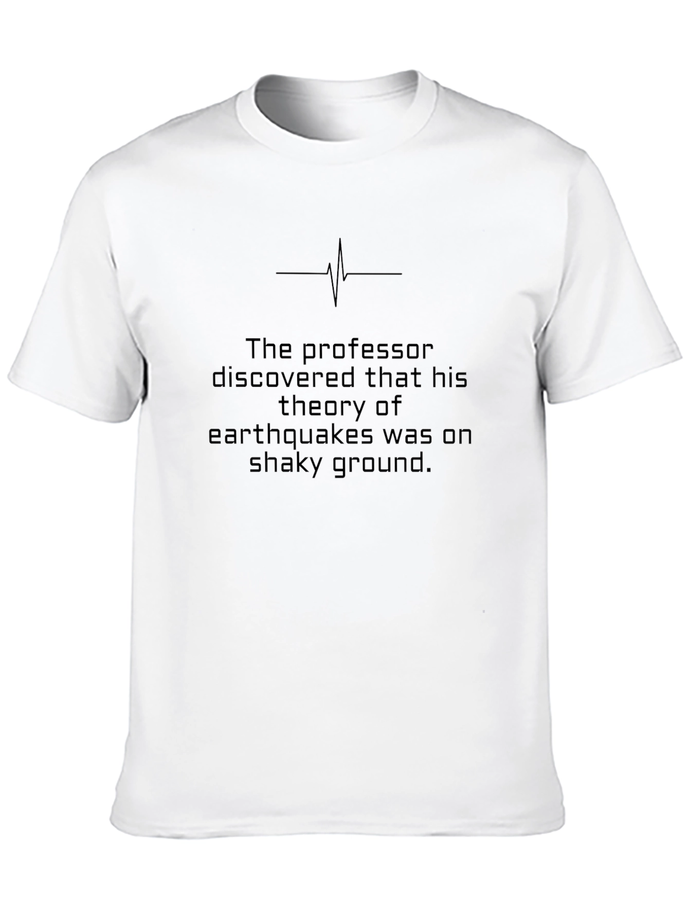 Black Earthquake Theory T-Shirt view 10