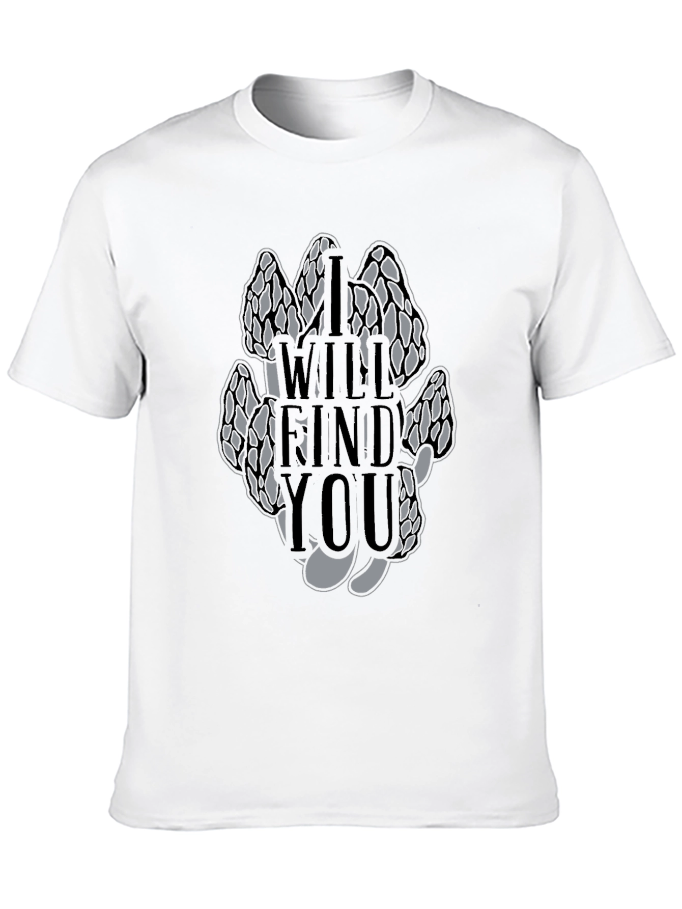 Black Morel Mushroom T-Shirt - I Will Find You view 10