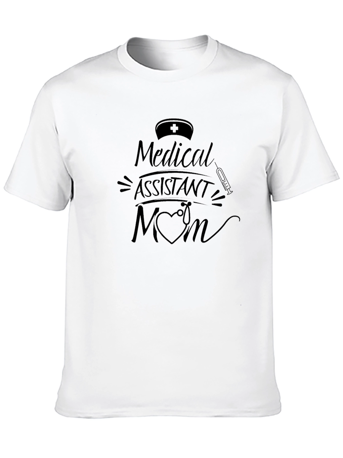 Black Medical Assistant Mom Graphic T-Shirt view 10