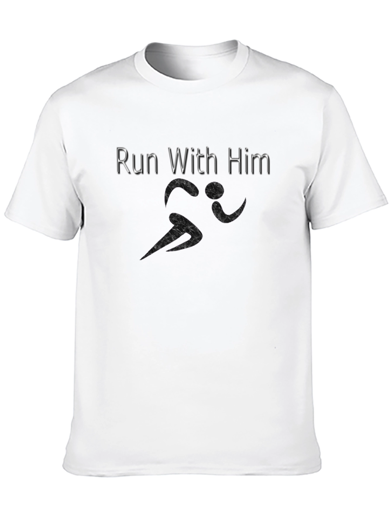 Black Run With Him Black Graphic Tee view 10
