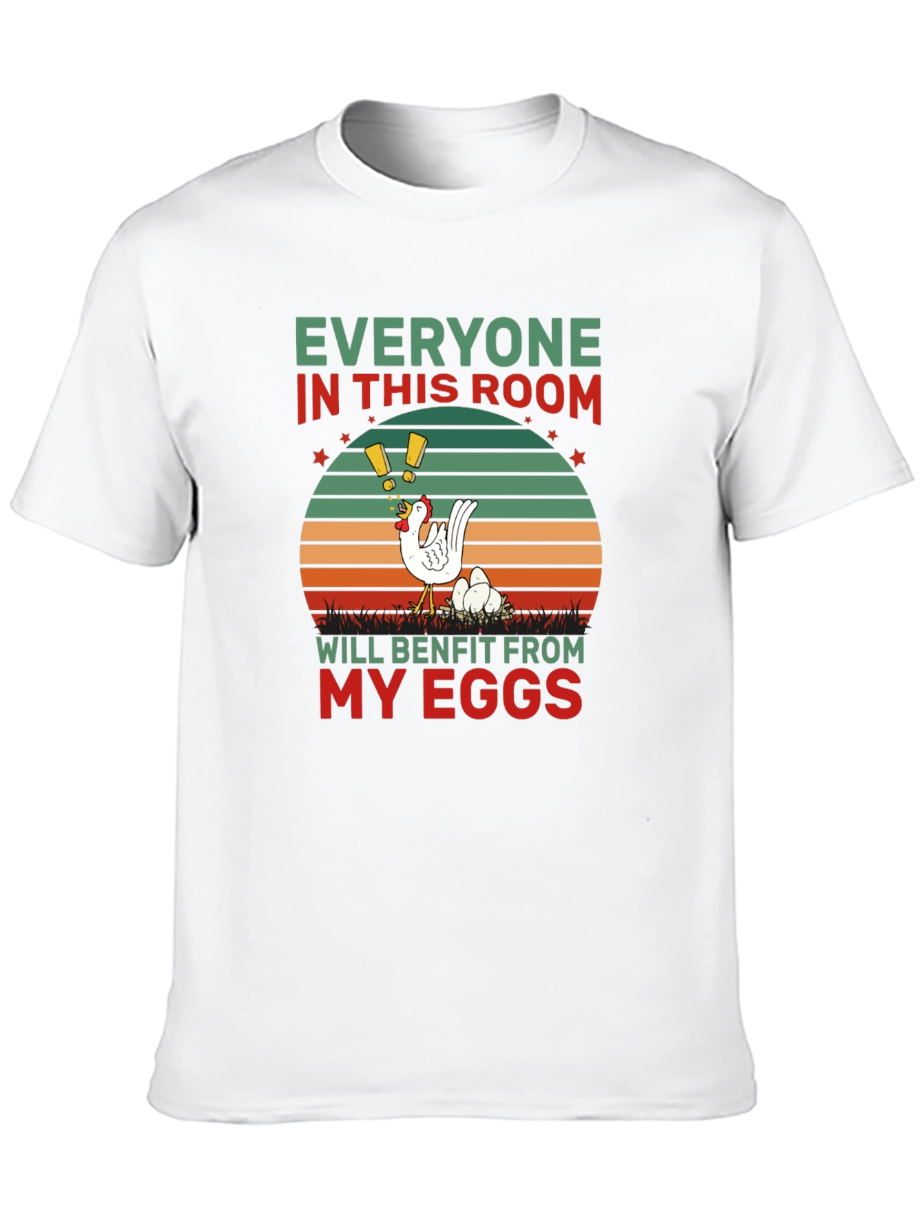 Black Everyone Benefits Chicken T-Shirt view 10
