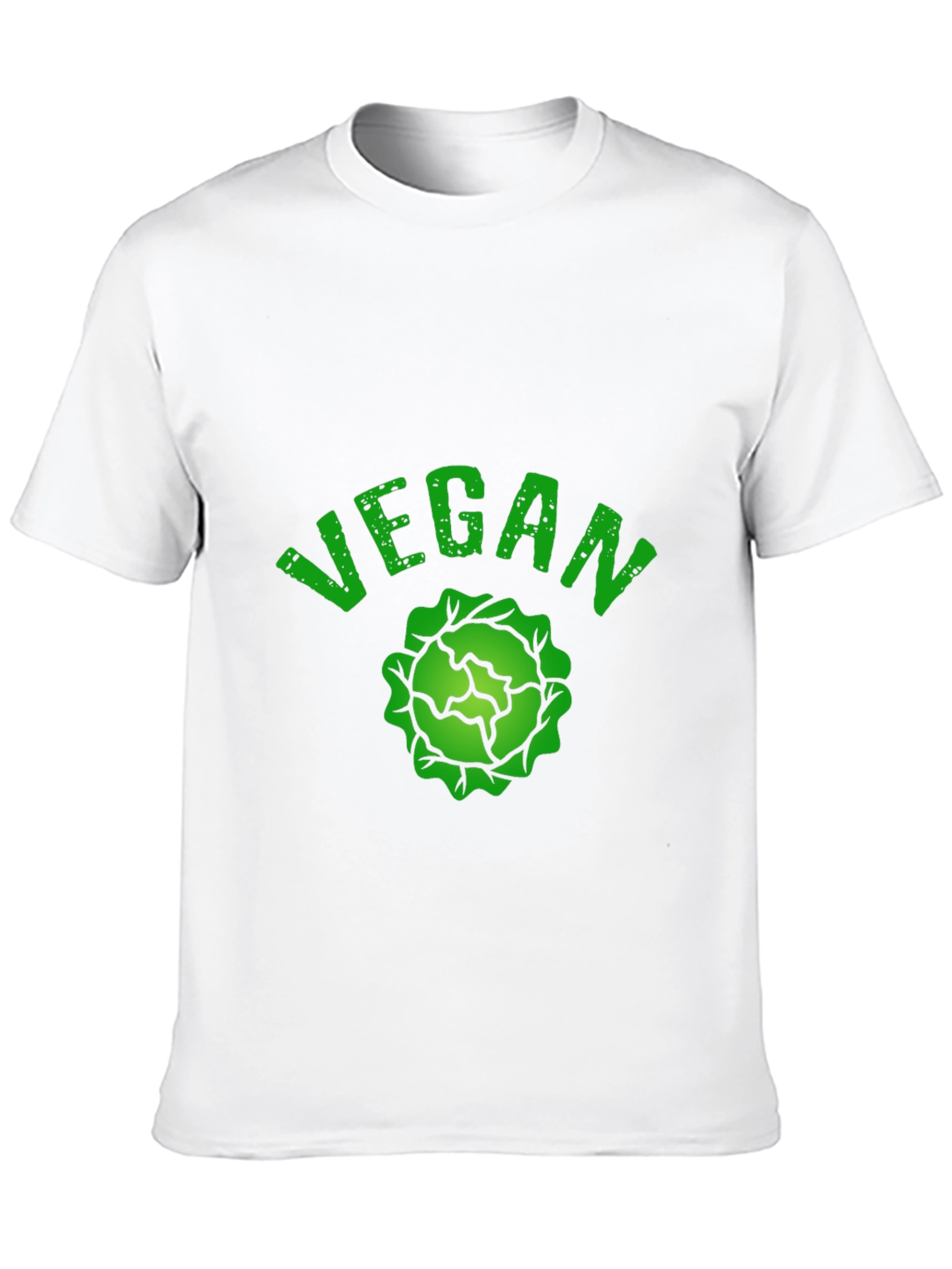 Black Vegan Cabbage Graphic T-Shirt - Black view 10