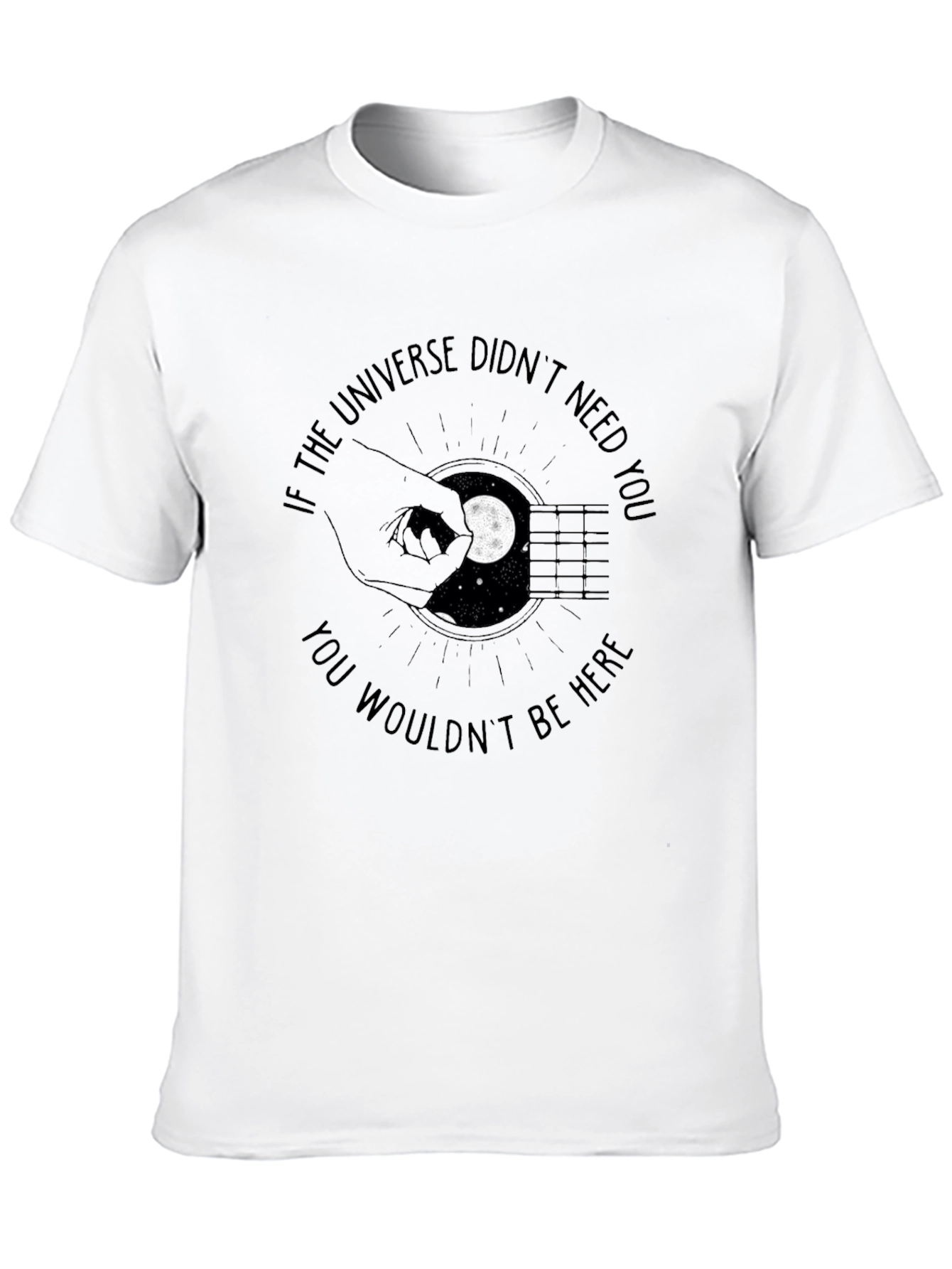 Universe Needs You Graphic T-Shirt - Black - 10