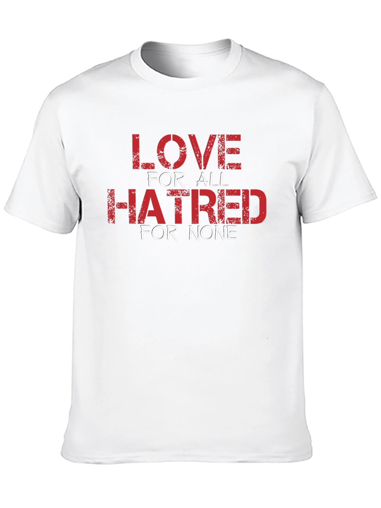 Black Love for All, Hatred for None Graphic T-Shirt view 10