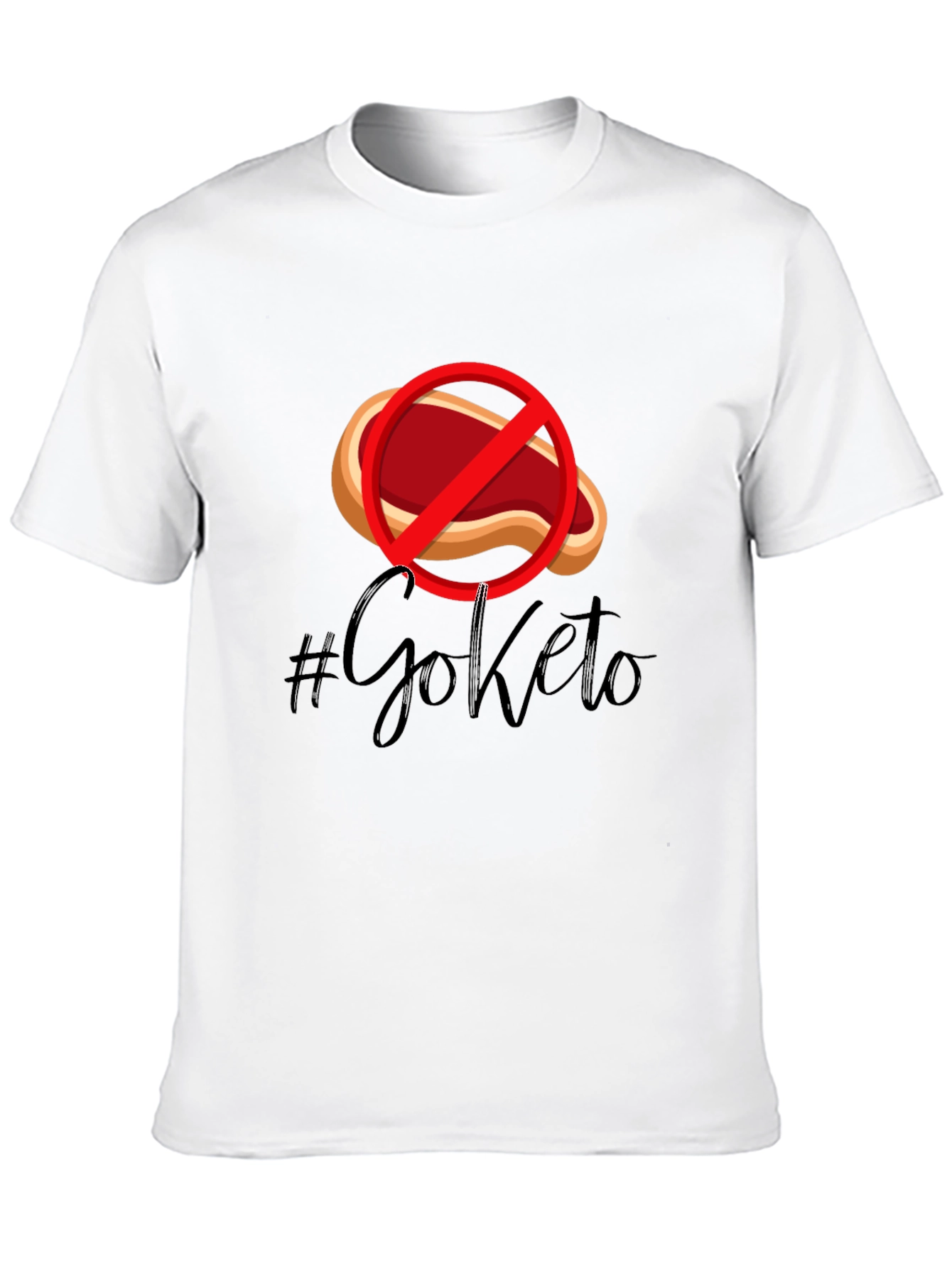 Go Keto T-Shirt - No Meat Diet Tee - 10