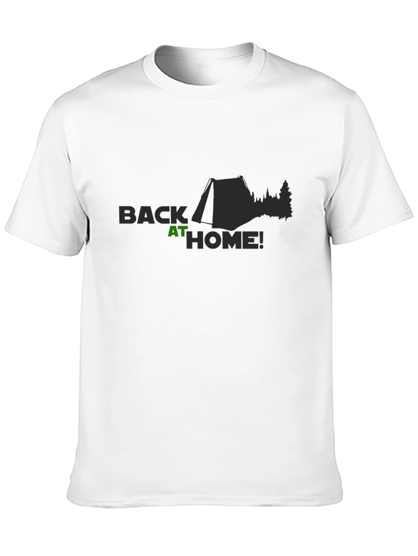 Black Back At Home Camping T-Shirt view 10