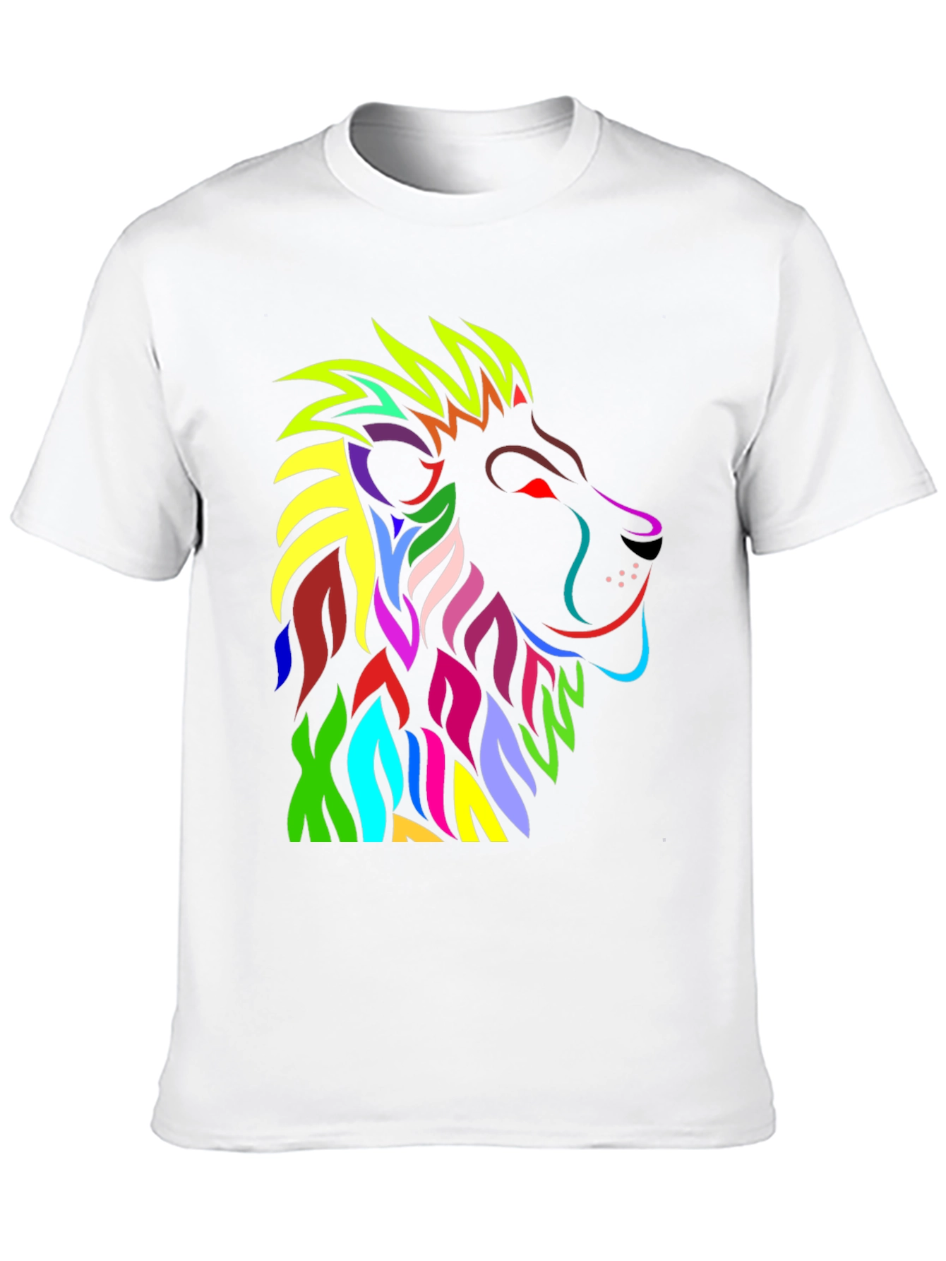 Vibrant Lion Graphic T-Shirt - Bold Colorful Design - 10