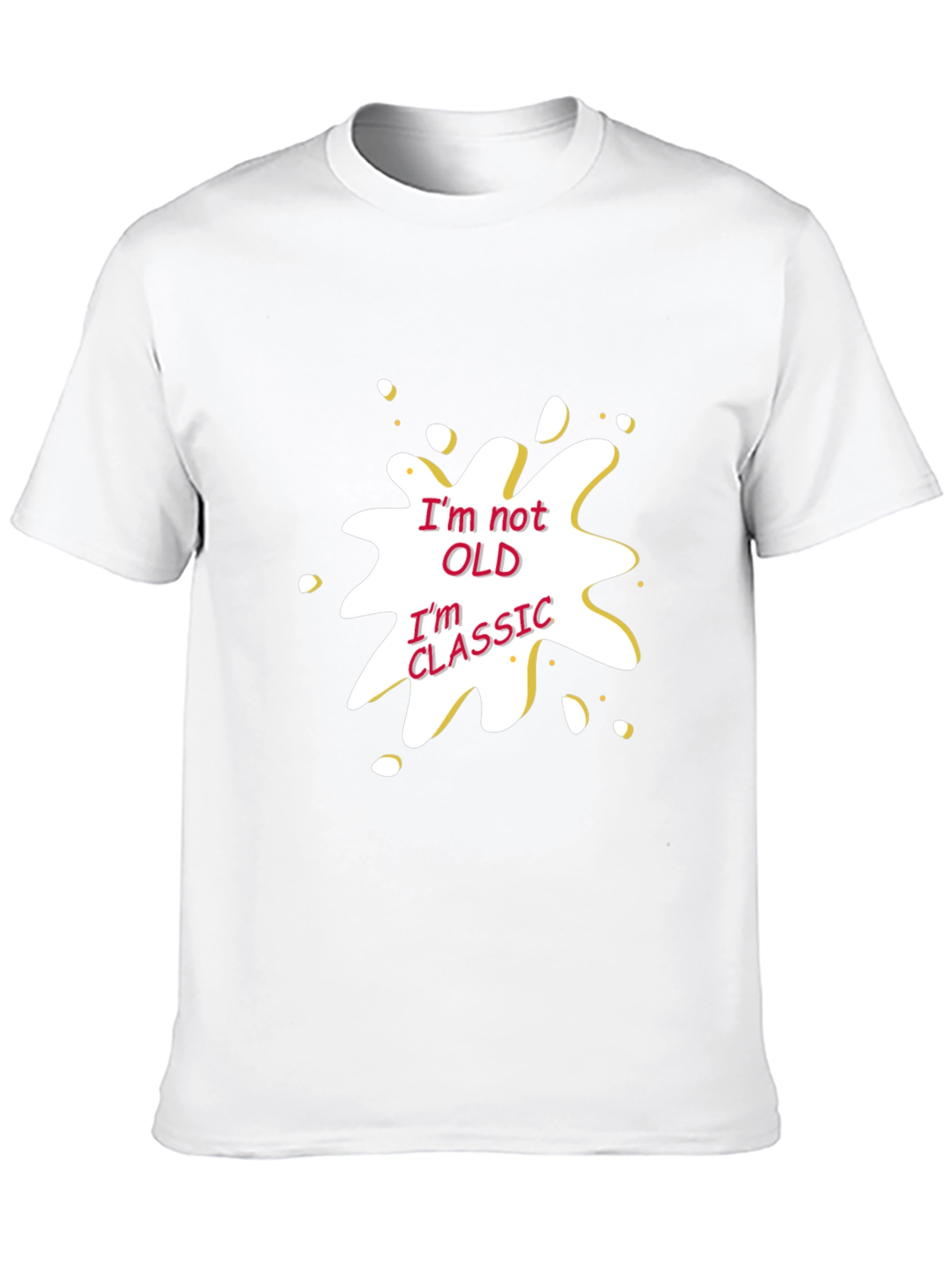 Black Funny "I'm Not Old, I'm Classic" Graphic T-Shirt view 10