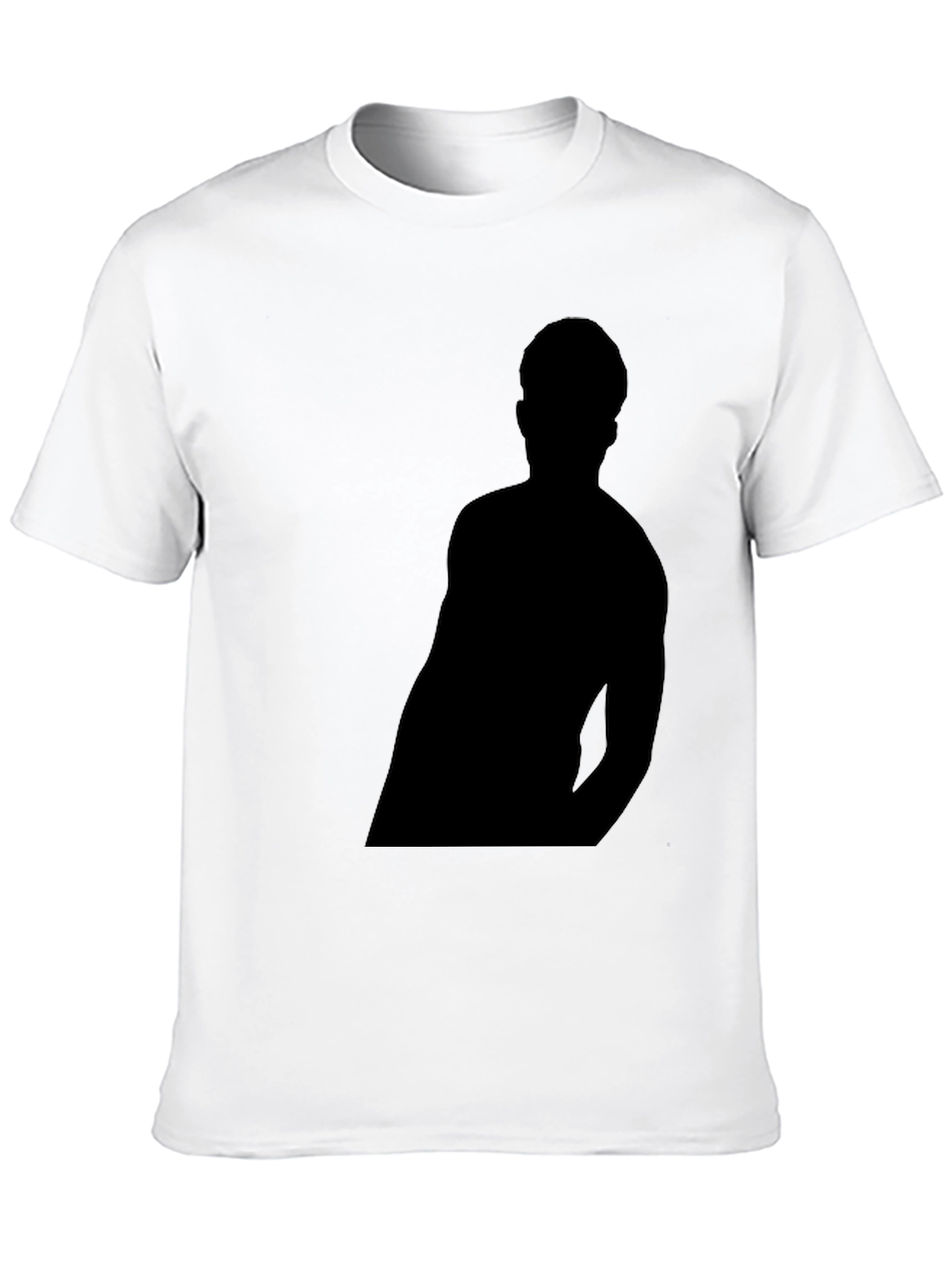 Black Black T-Shirt with Silhouette Graphic view 10