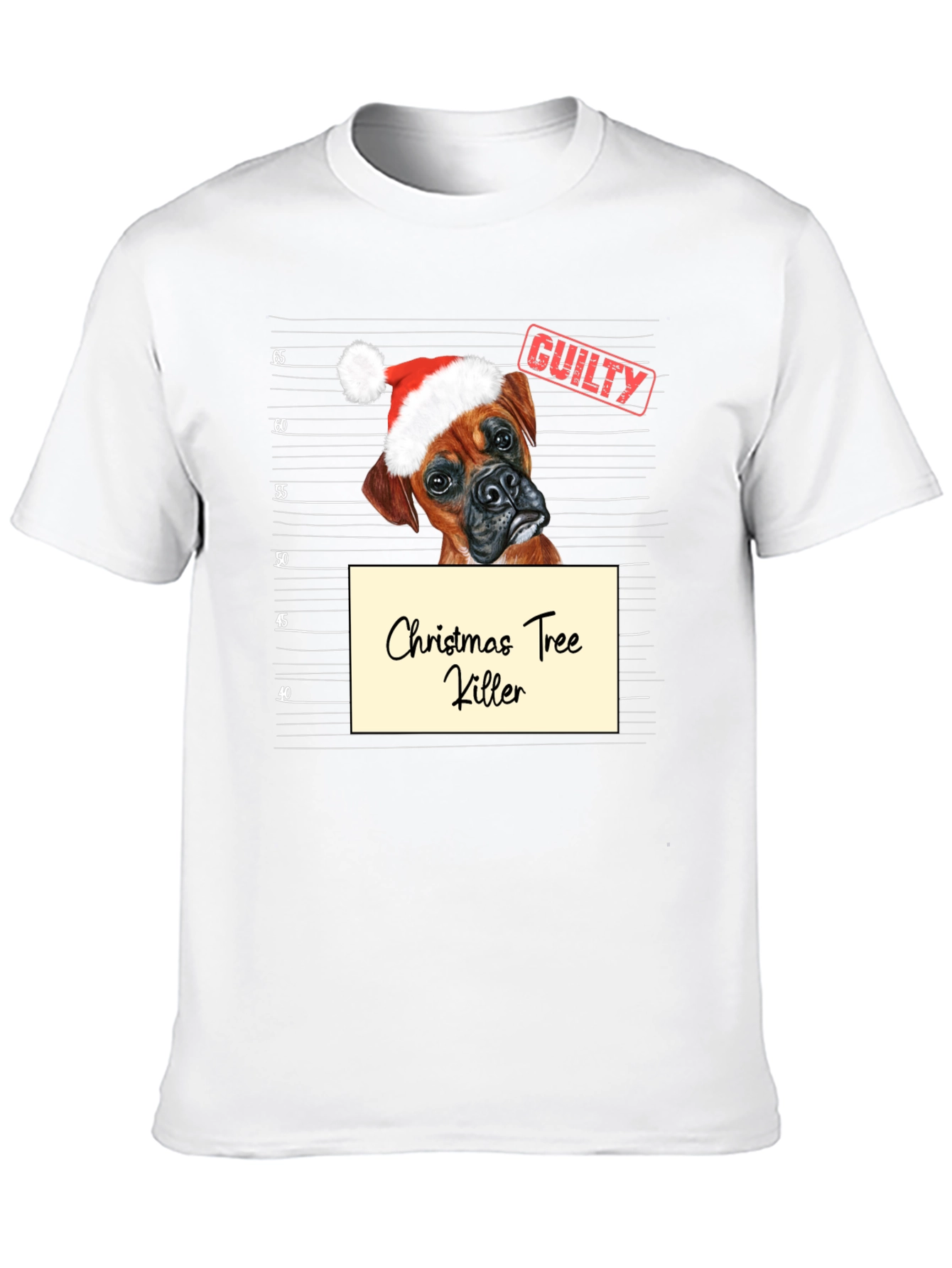 Black Christmas Tree Killer Dog T-Shirt view 10