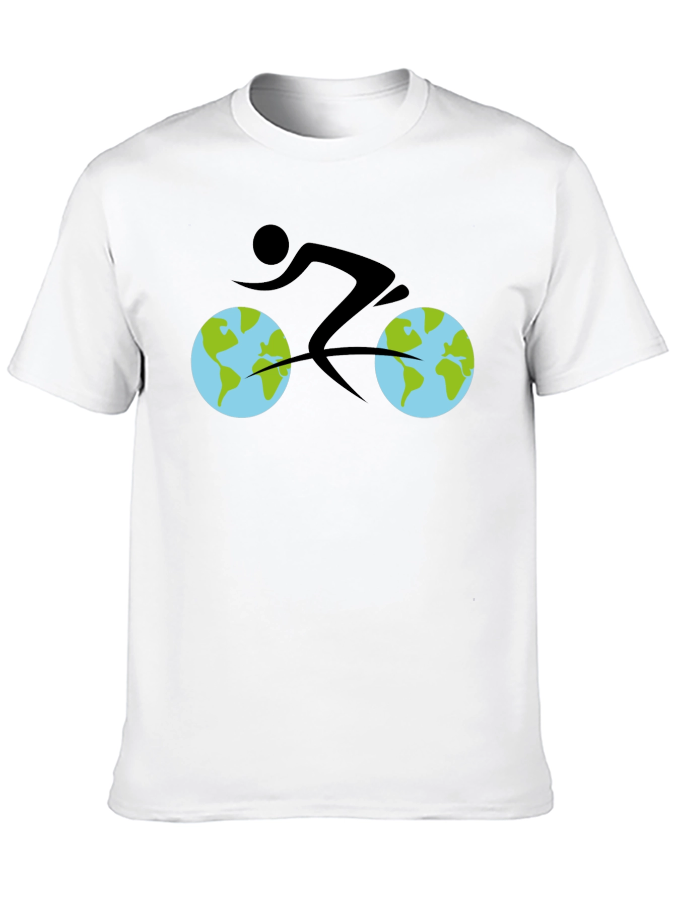 Black Earth Cyclist Graphic Tee - Black Cotton view 10