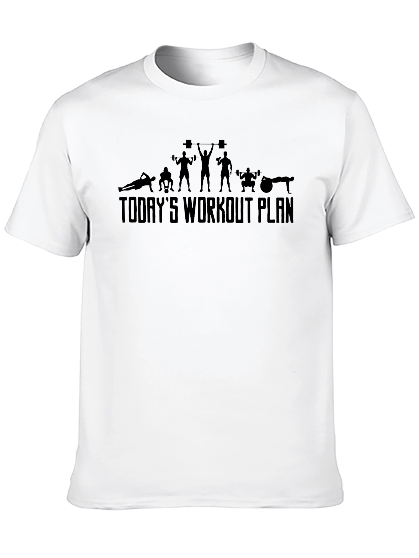 Today's Workout Plan T-Shirt, Gym Fitness Tee - 10