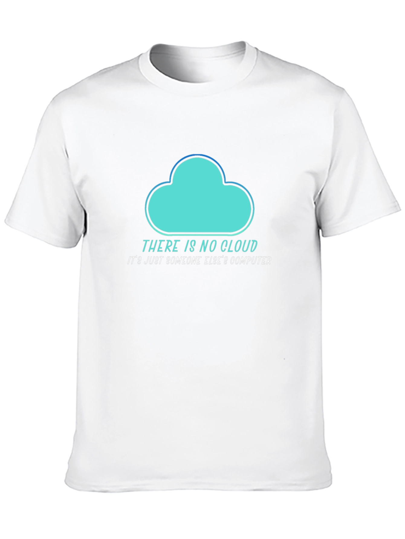 Black Funny Cloud Computing T-Shirt view 10