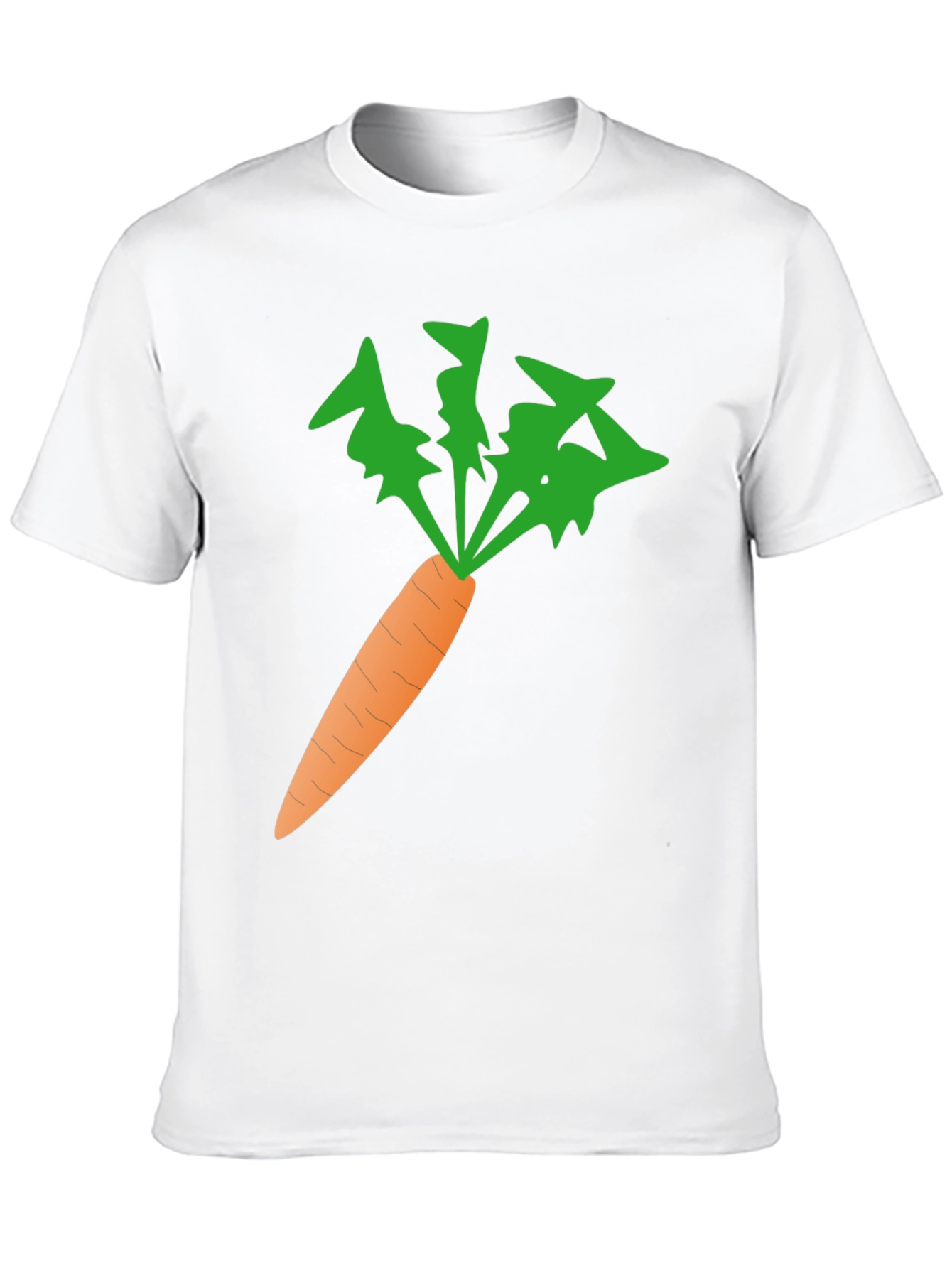 Black Men's Carrot Graphic Tee - Black Cotton Blend view 10
