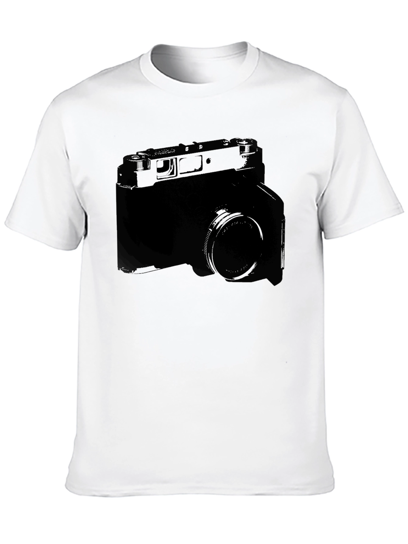 Black Vintage Camera Graphic Tee - Retro Style view 10