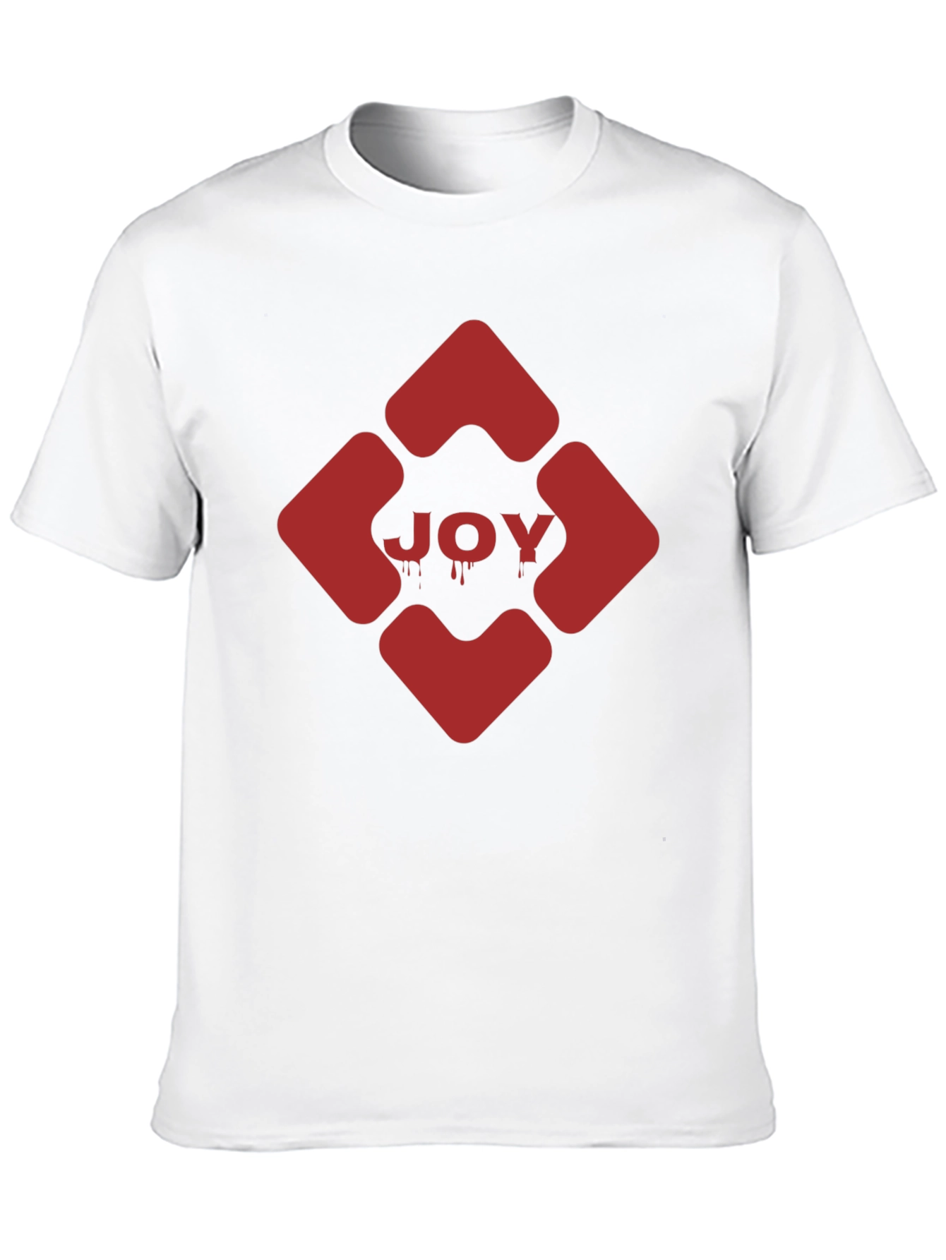 Black JOY Graphic Tee - Edgy Red Design on Black view 10