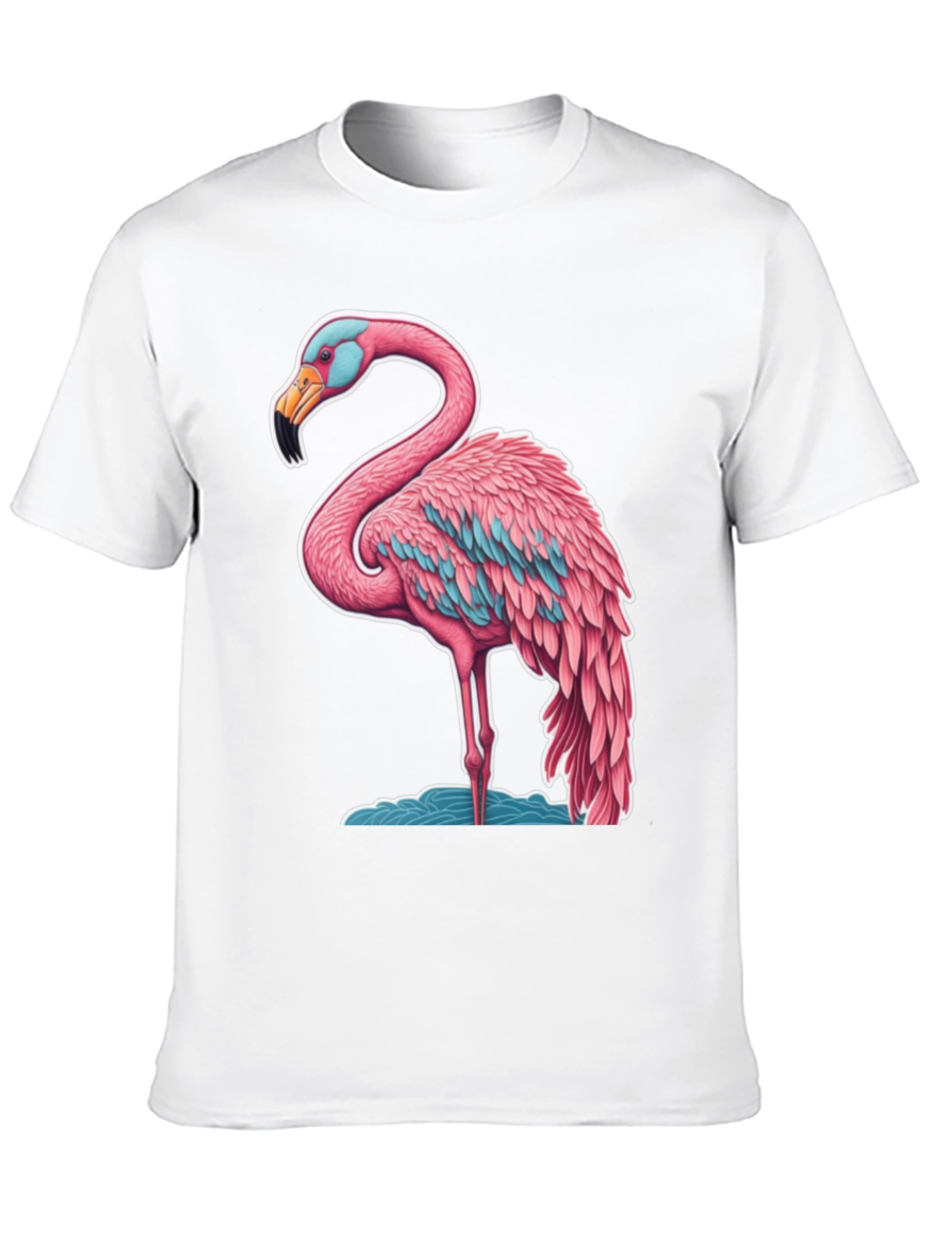 Black Flamingo Graphic Tee - Black Cotton view 10