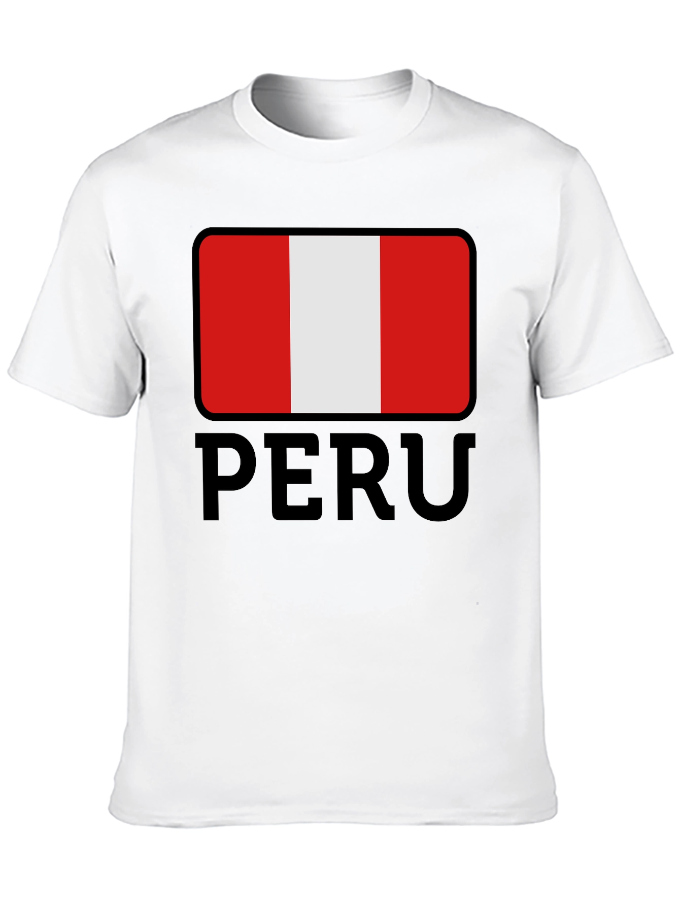 Black Peru Flag T-Shirt - Stylish National Pride Tee view 10