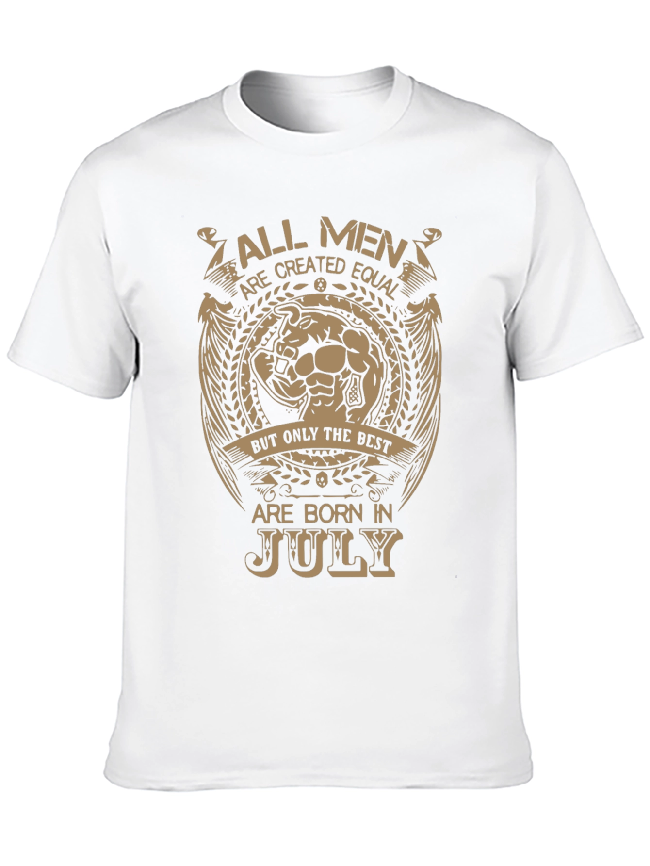 Black All Men Born In July T-Shirt view 10