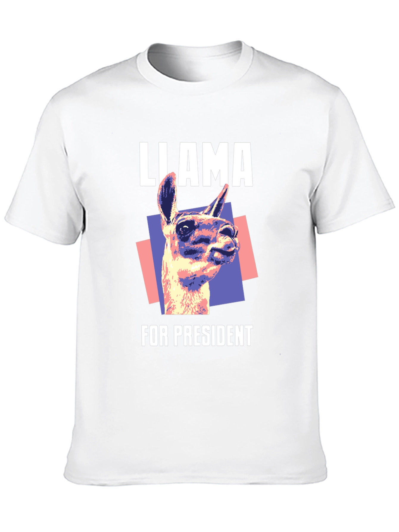 Black Llama For President Graphic T-Shirt view 10