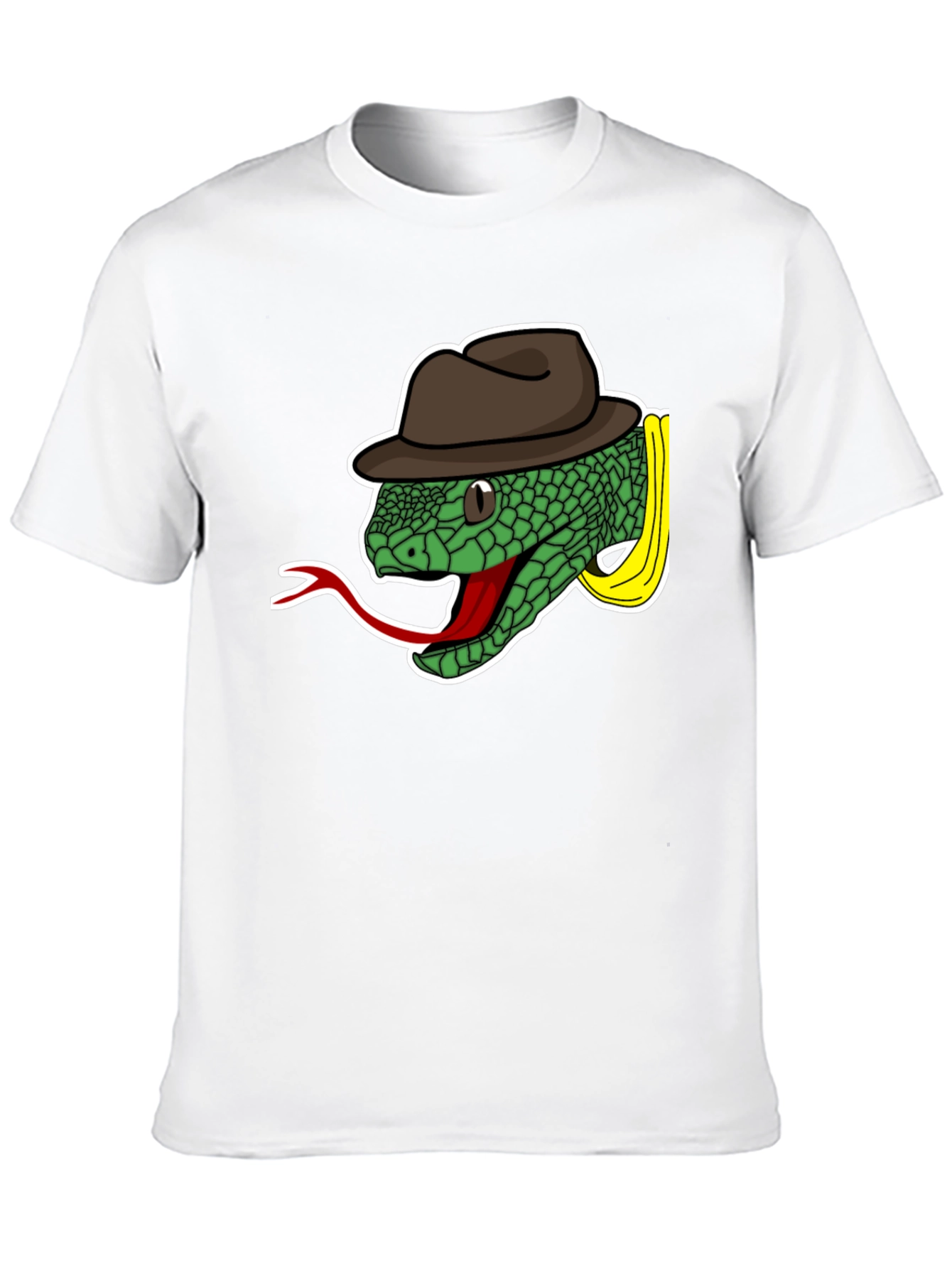 Black Snake with Fedora T-Shirt view 10
