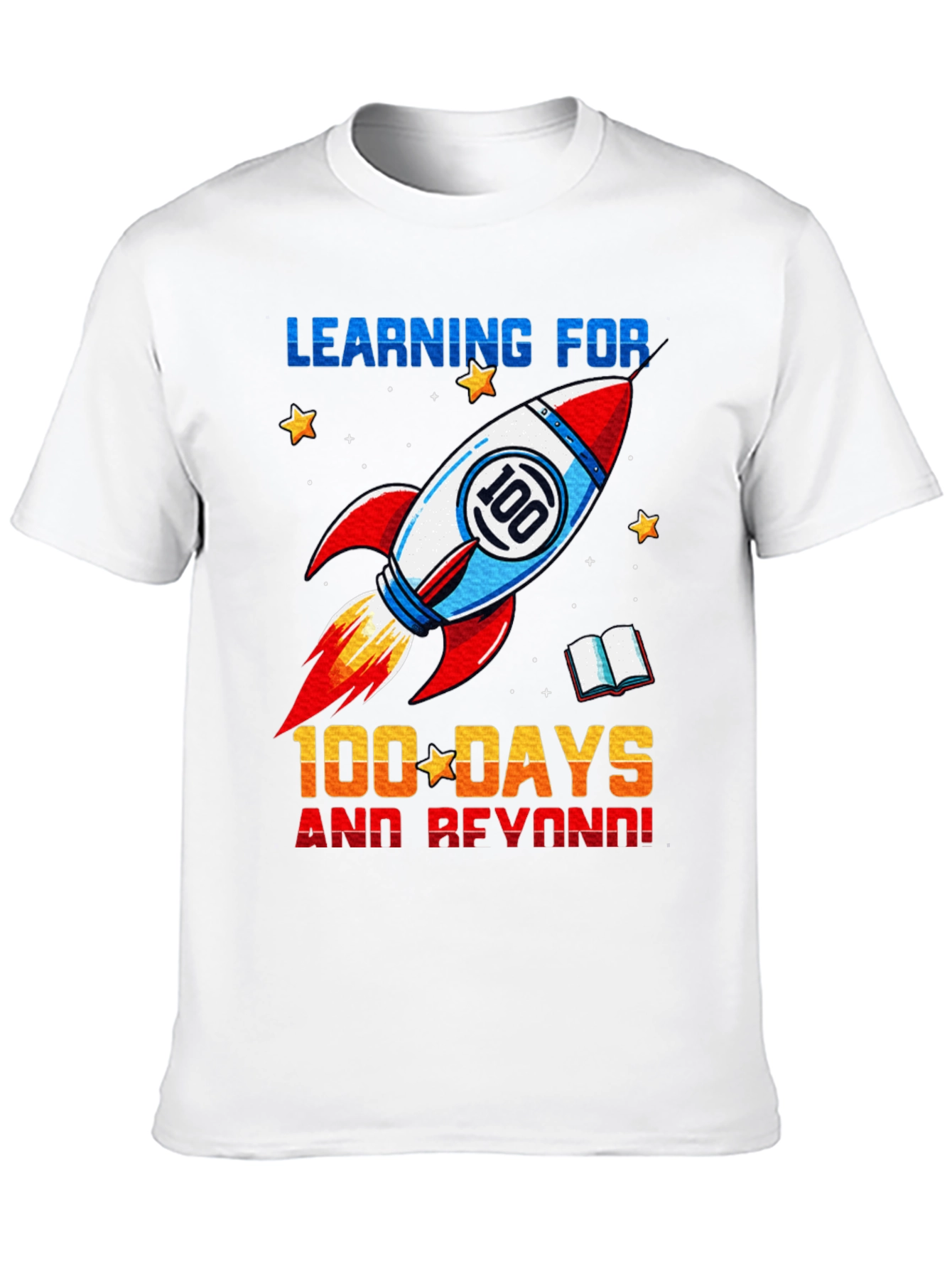 100 Days of School Rocket T-Shirt - 10