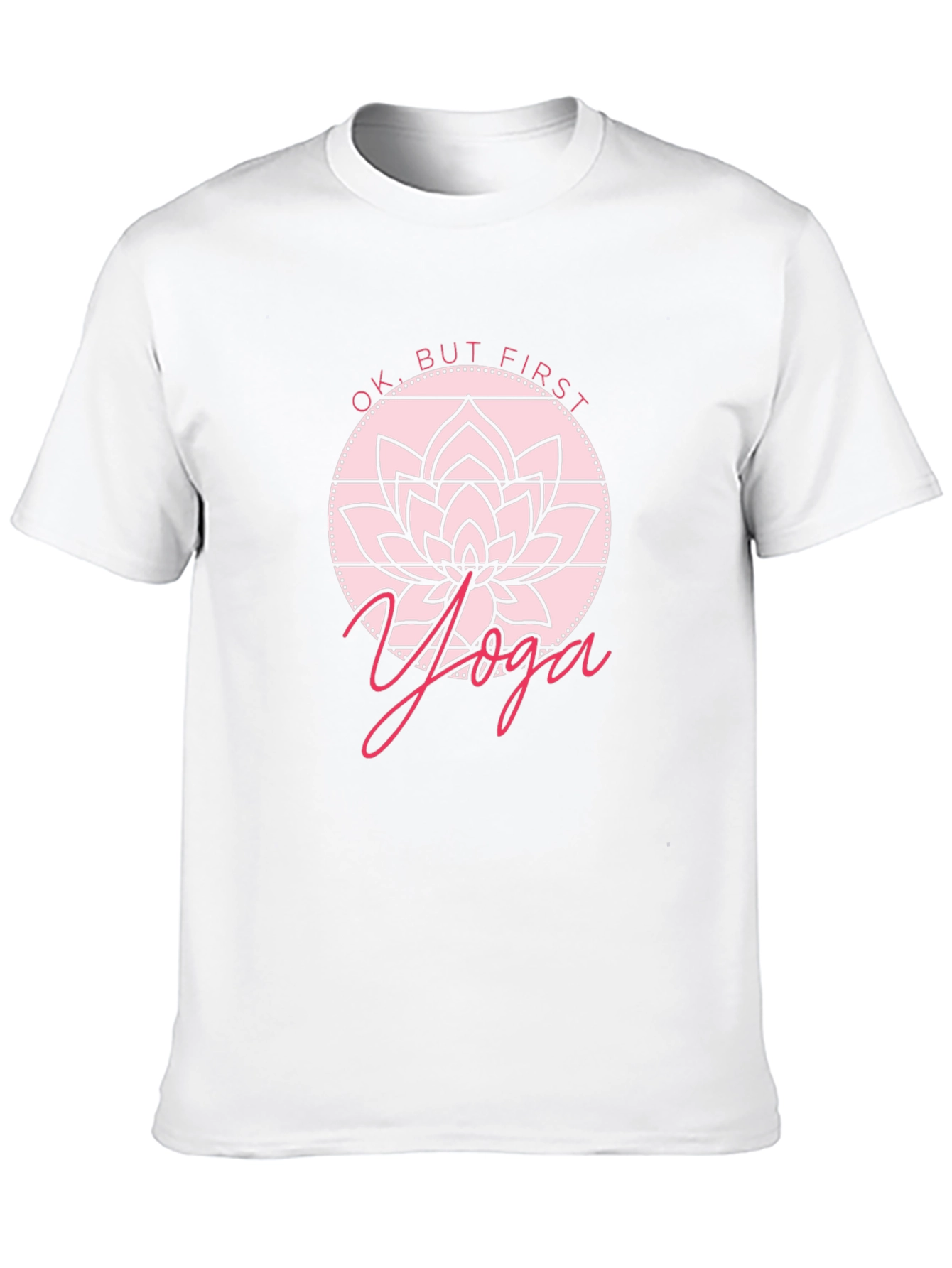 Black Yoga Lotus Graphic Tee - Men's Black T-Shirt view 10