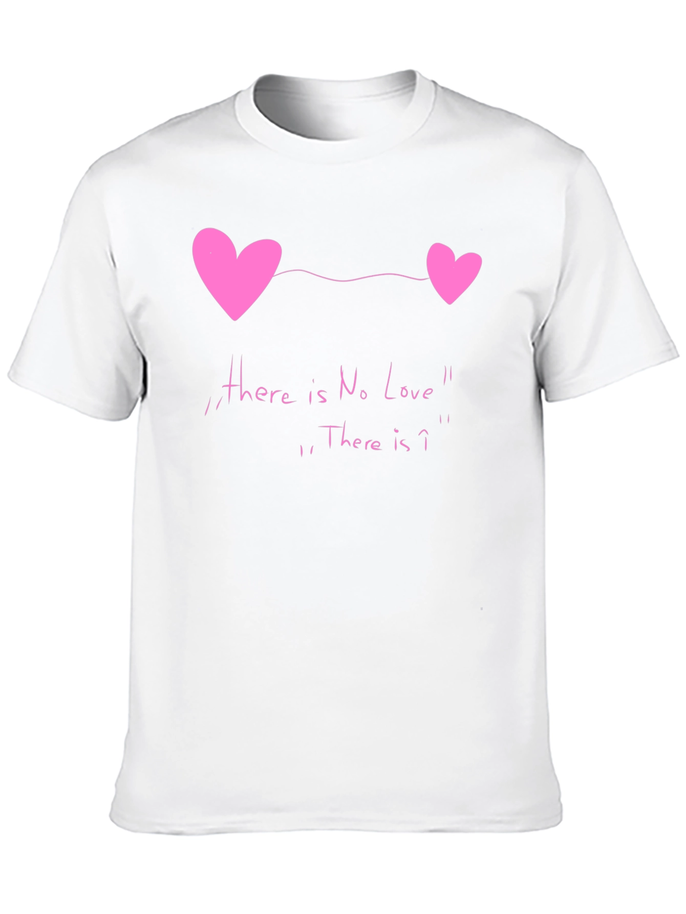 Black No Love Tee - Heart Graphic Novelty T-Shirt view 10