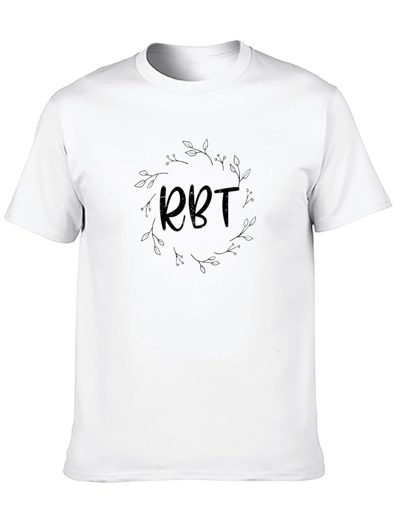 Black RBT Floral Wreath Graphic T-Shirt view 10