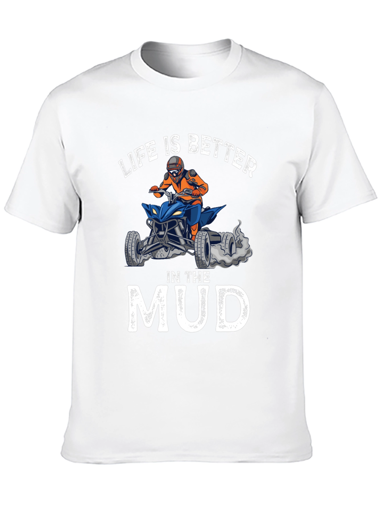 Black Life is Better in the Mud ATV T-Shirt view 10