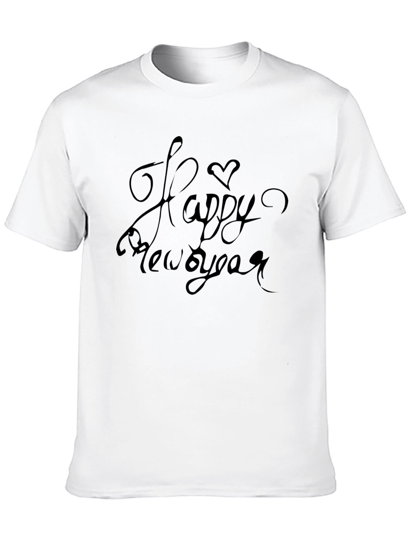 Black Happy New Year Black T-Shirt view 10