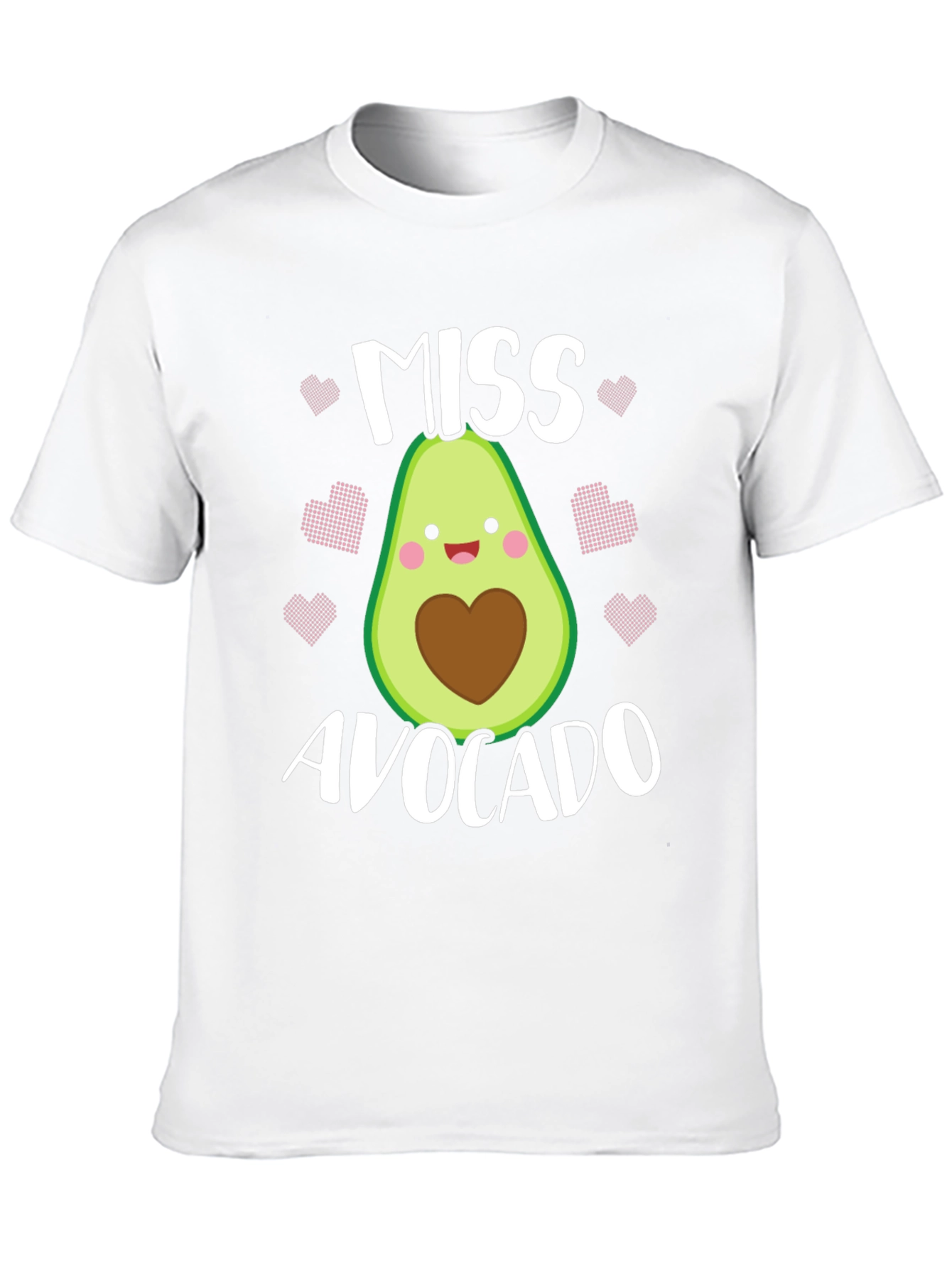 Black Miss Avocado T-Shirt - Cute Foodie Graphic Tee view 10