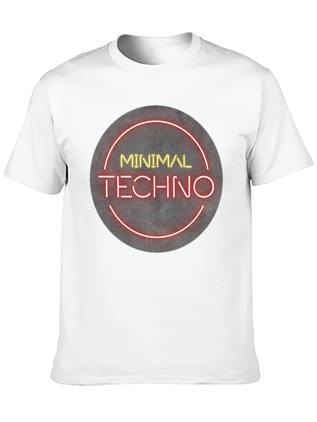 Black Minimal Techno Graphic Tee - Modern Music Shirt view 10