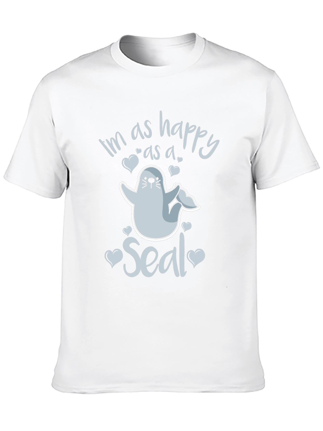 Black Happy as a Seal Graphic Tee | Unisex view 10