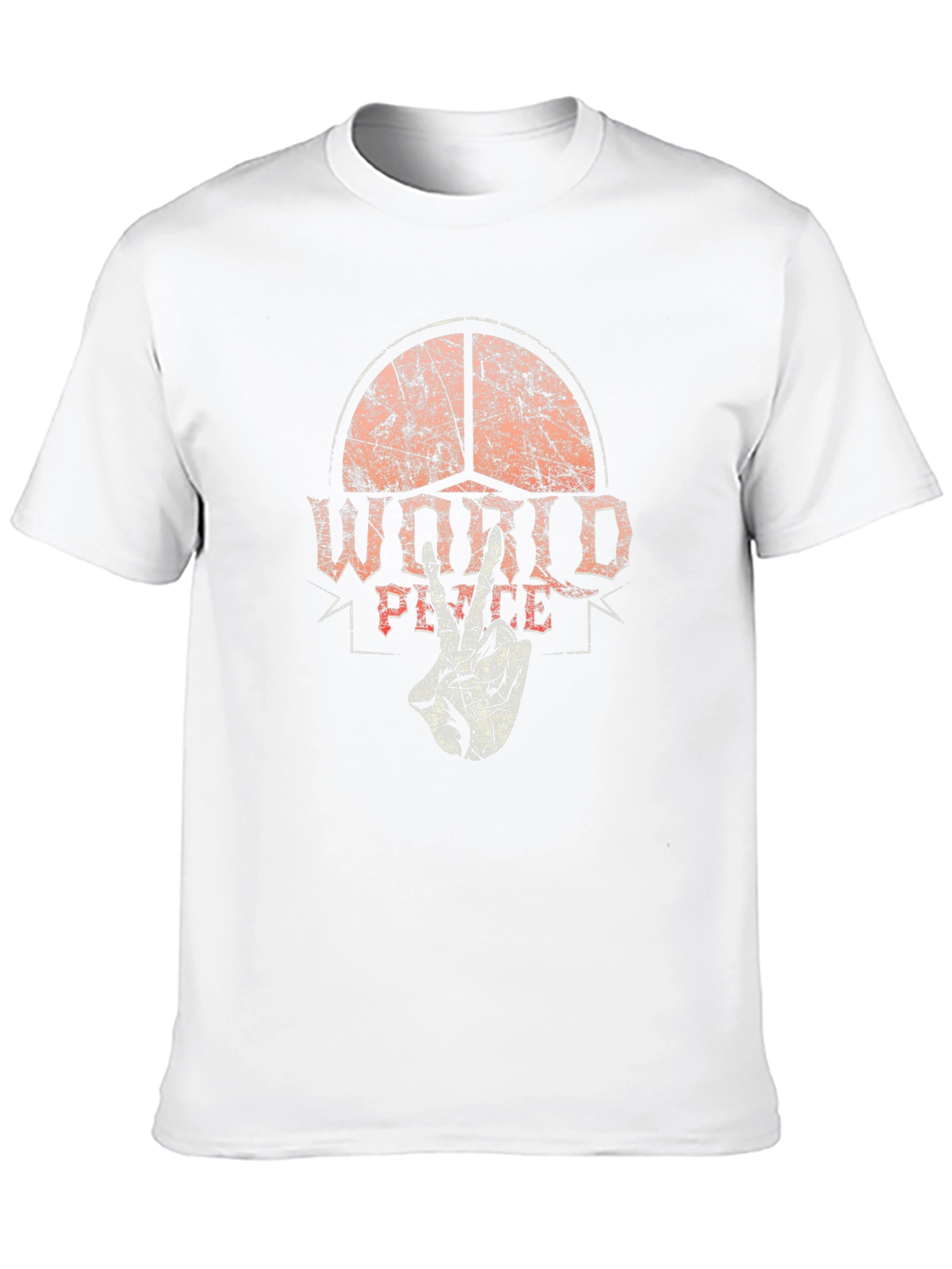 World Peace Graphic Tee - Black Cotton T-Shirt - 10