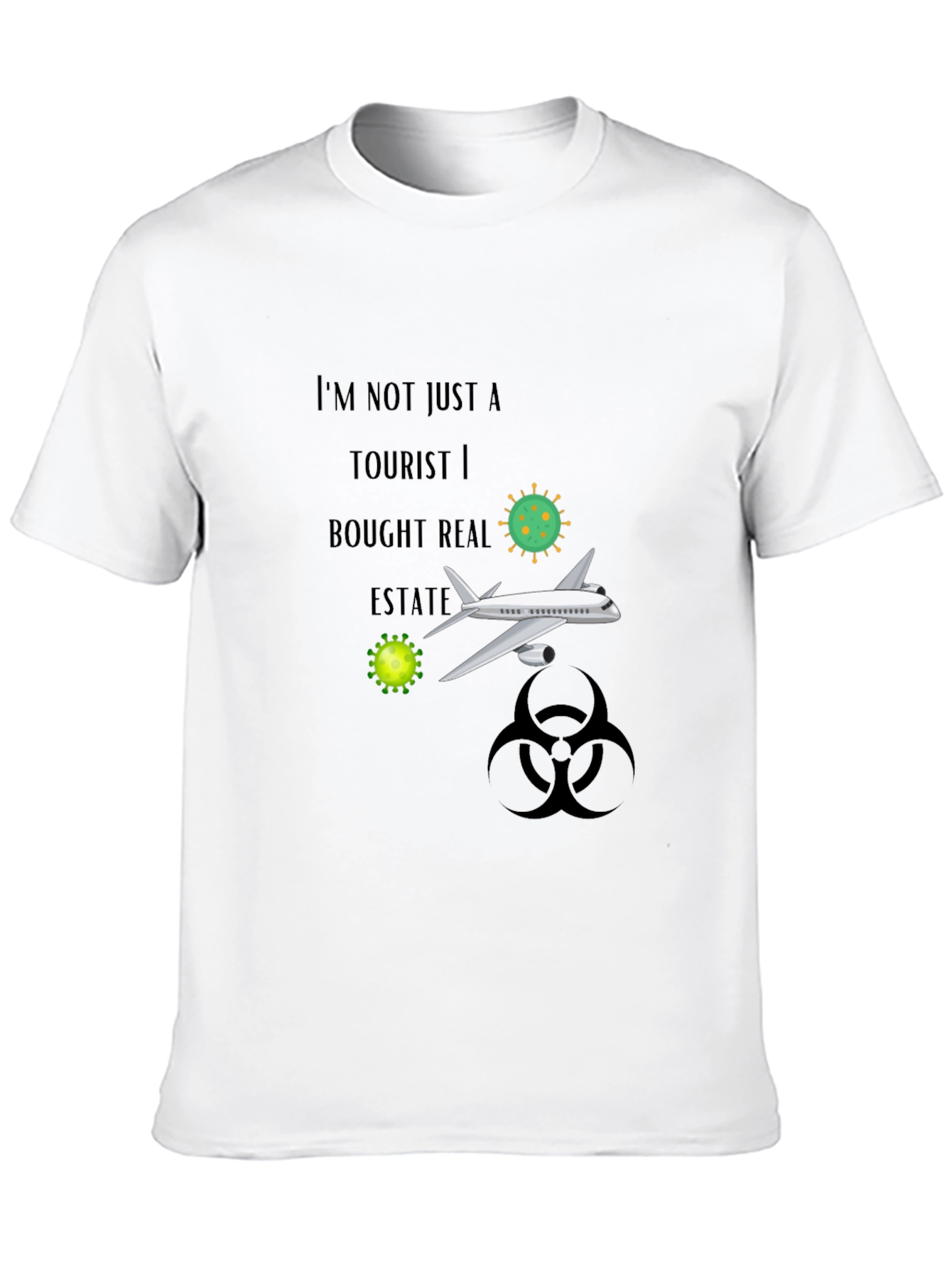 Black Humorous Tourist T-Shirt view 10