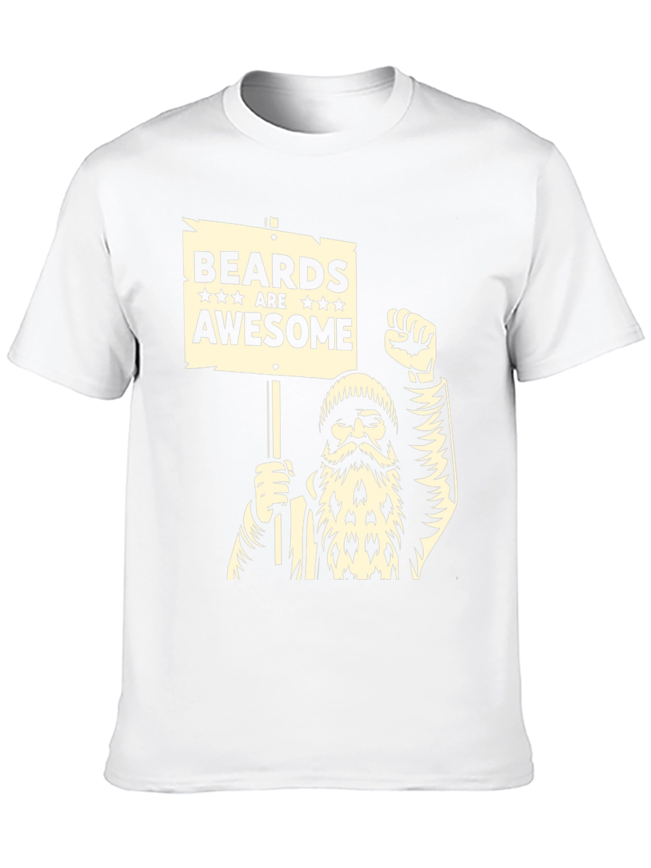 Black Beards Are Awesome T-Shirt - Black Graphic Tee view 10