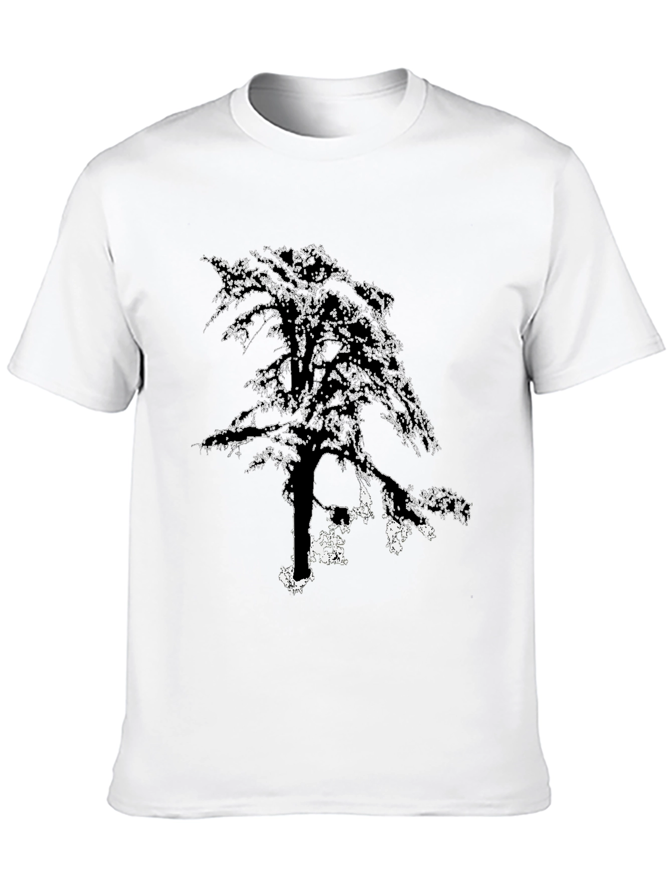 Black Tree Graphic T-Shirt - Black Cotton Tee view 10
