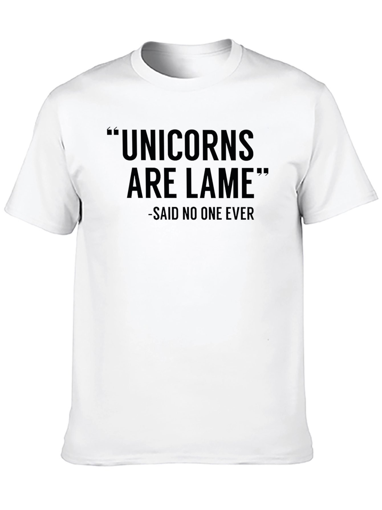 Black Unicorns Are Lame Funny Graphic Tee view 10