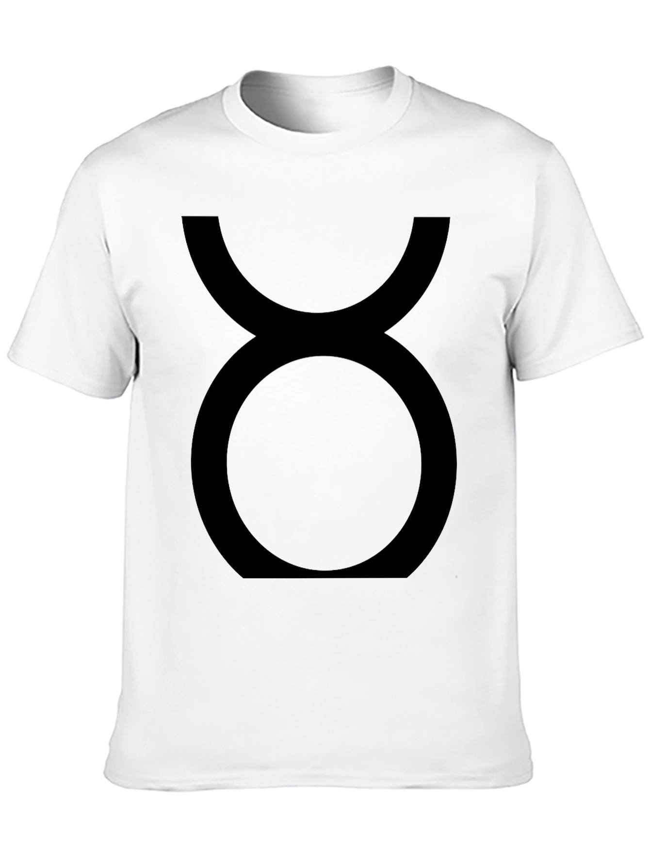 Black Taurus Zodiac Sign Black Graphic Tee view 10