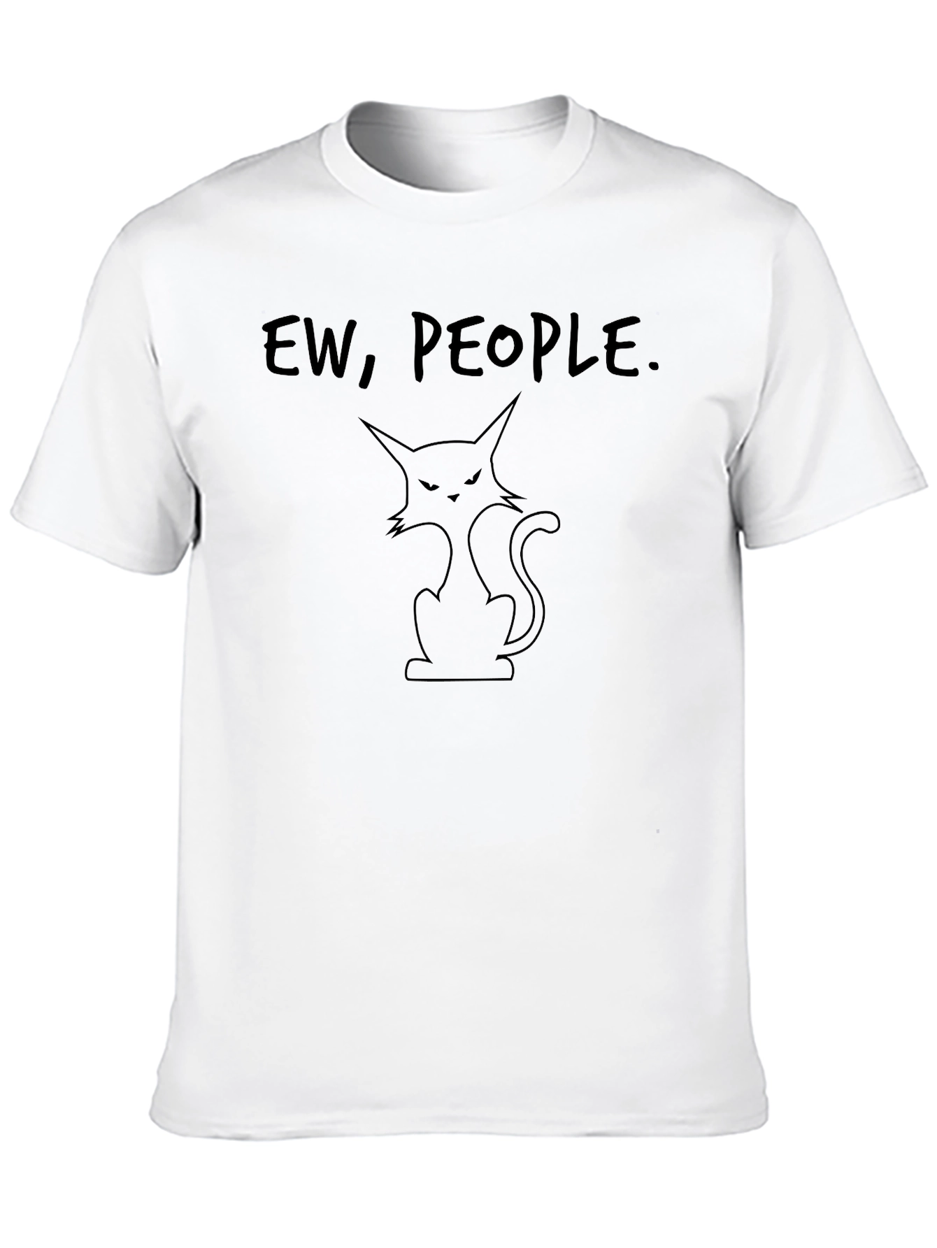 Black Ew, People Cat Graphic T-Shirt view 10