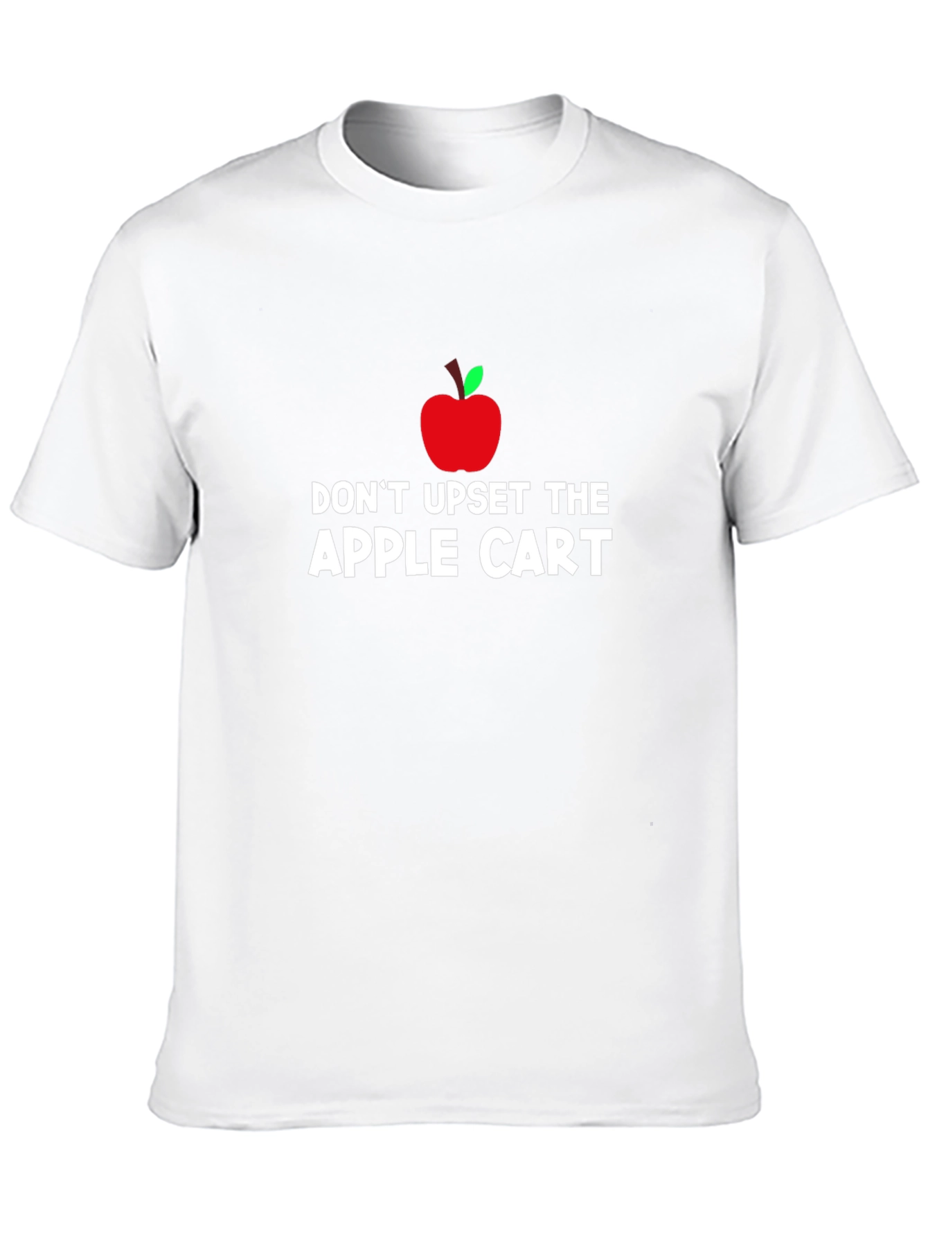Black Don't Upset The Apple Cart T-Shirt - Black view 10