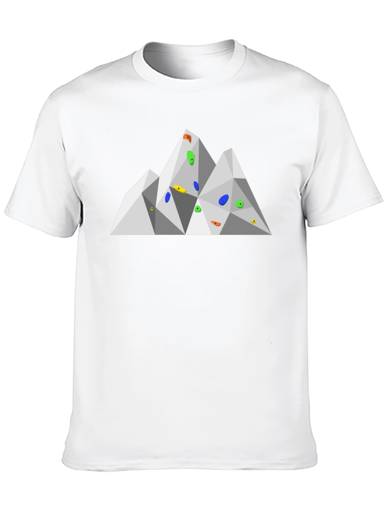 Black Geometric Mountain Climbing T-Shirt view 10