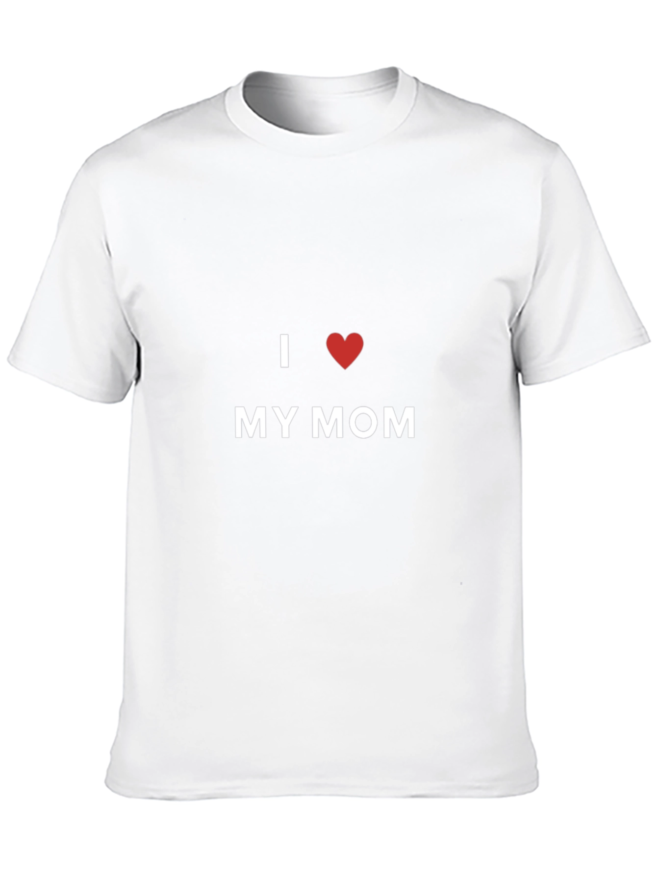 I Love My Mom Black T-Shirt - 10