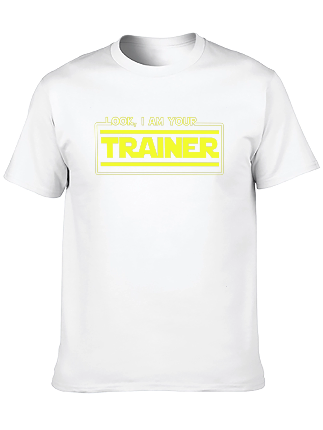 Black Look I Am Your Trainer T-Shirt - Funny Star Wars Inspired Gym Tee view 10