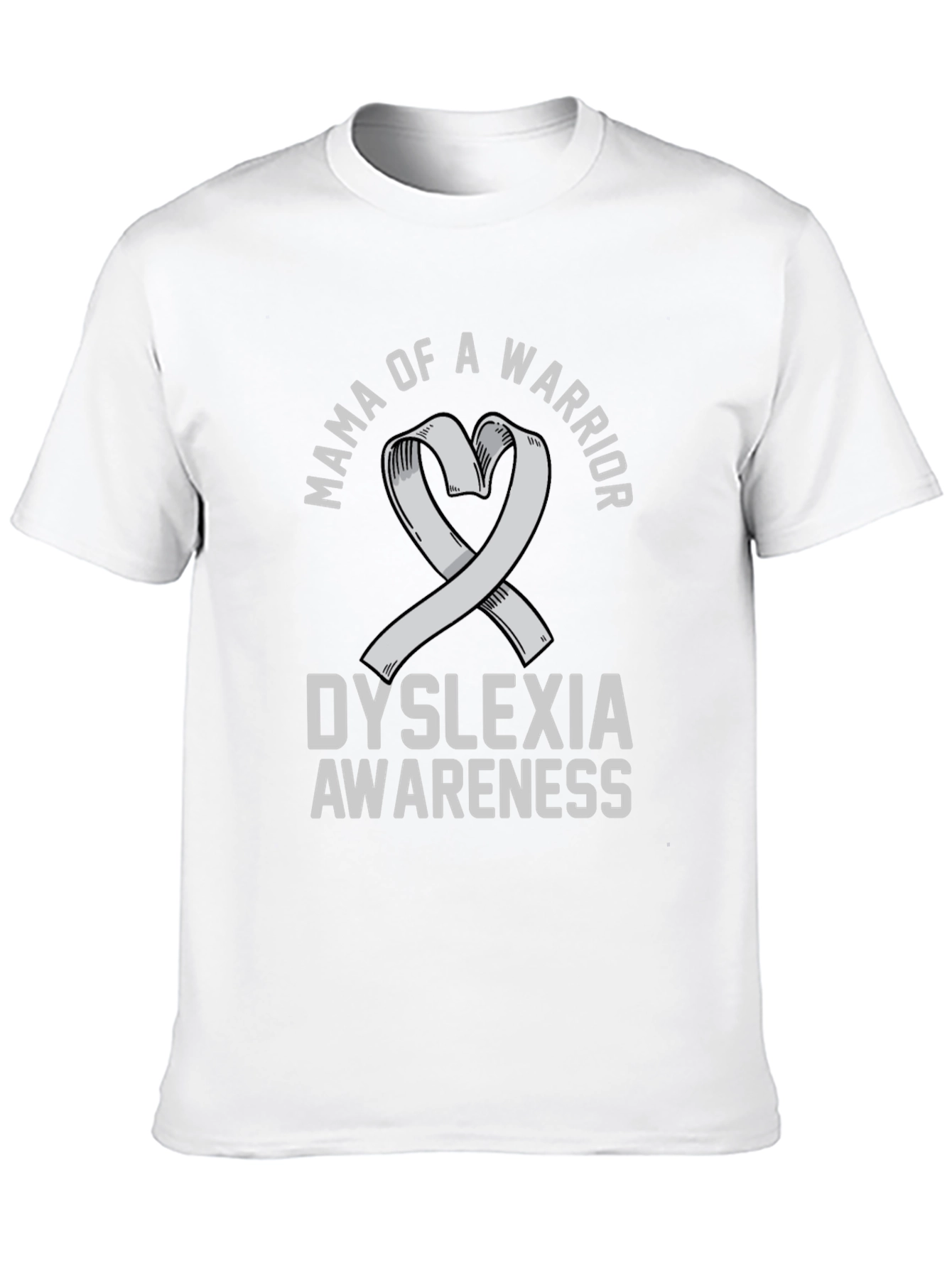 Black Mama of a Warrior Dyslexia Awareness T-Shirt view 10