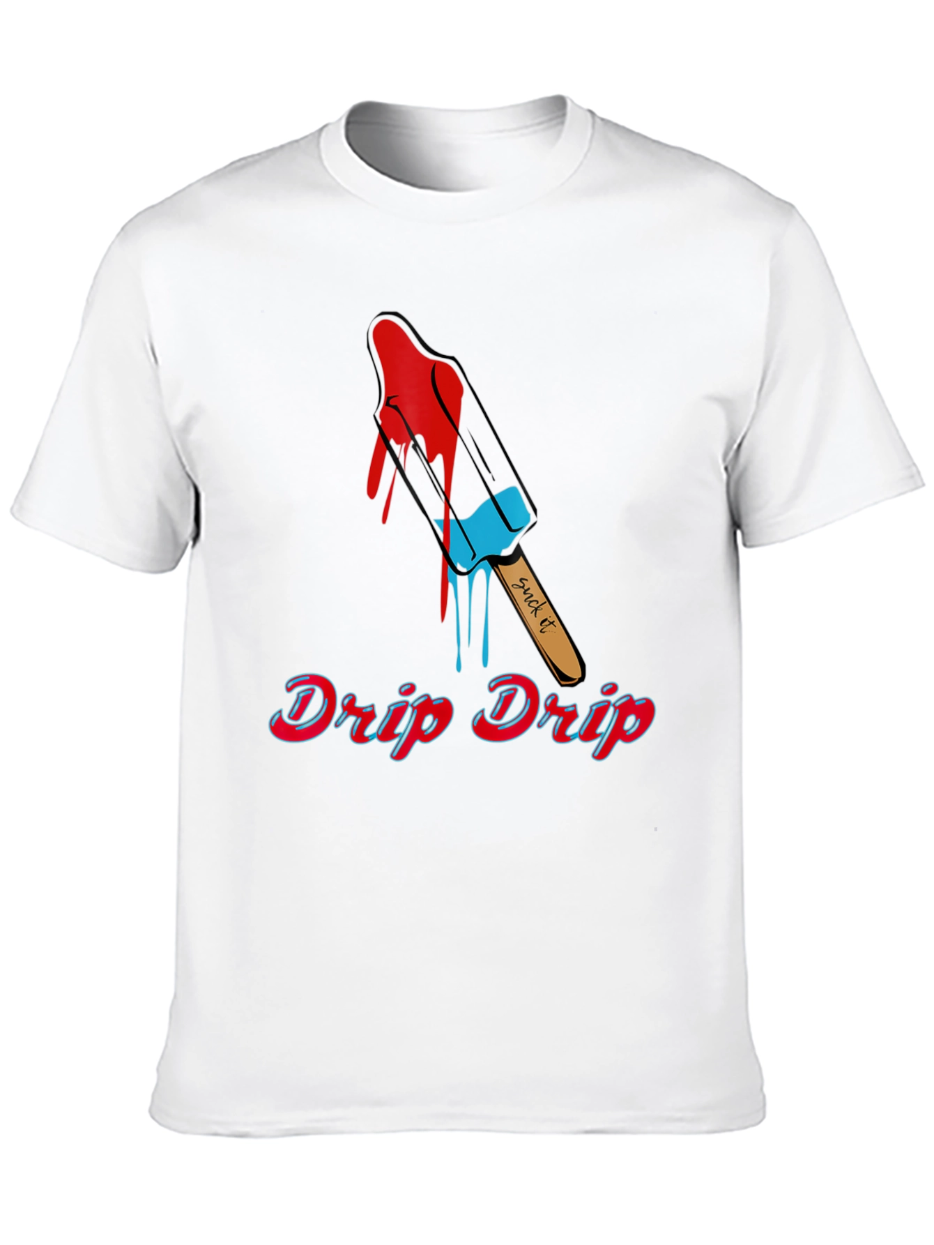 Black Drip Drip Popsicle Graphic Tee - Unisex view 10