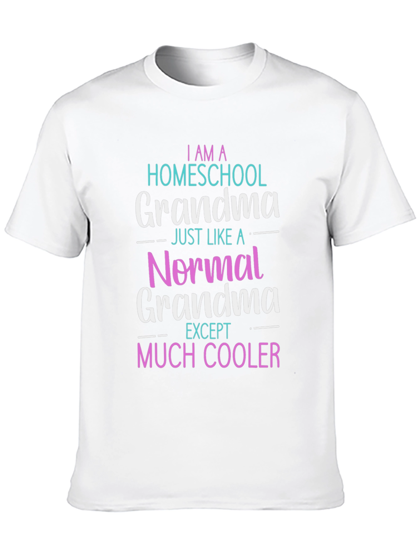 Black Homeschool Grandma T-Shirt - Novelty Graphic Tee view 10