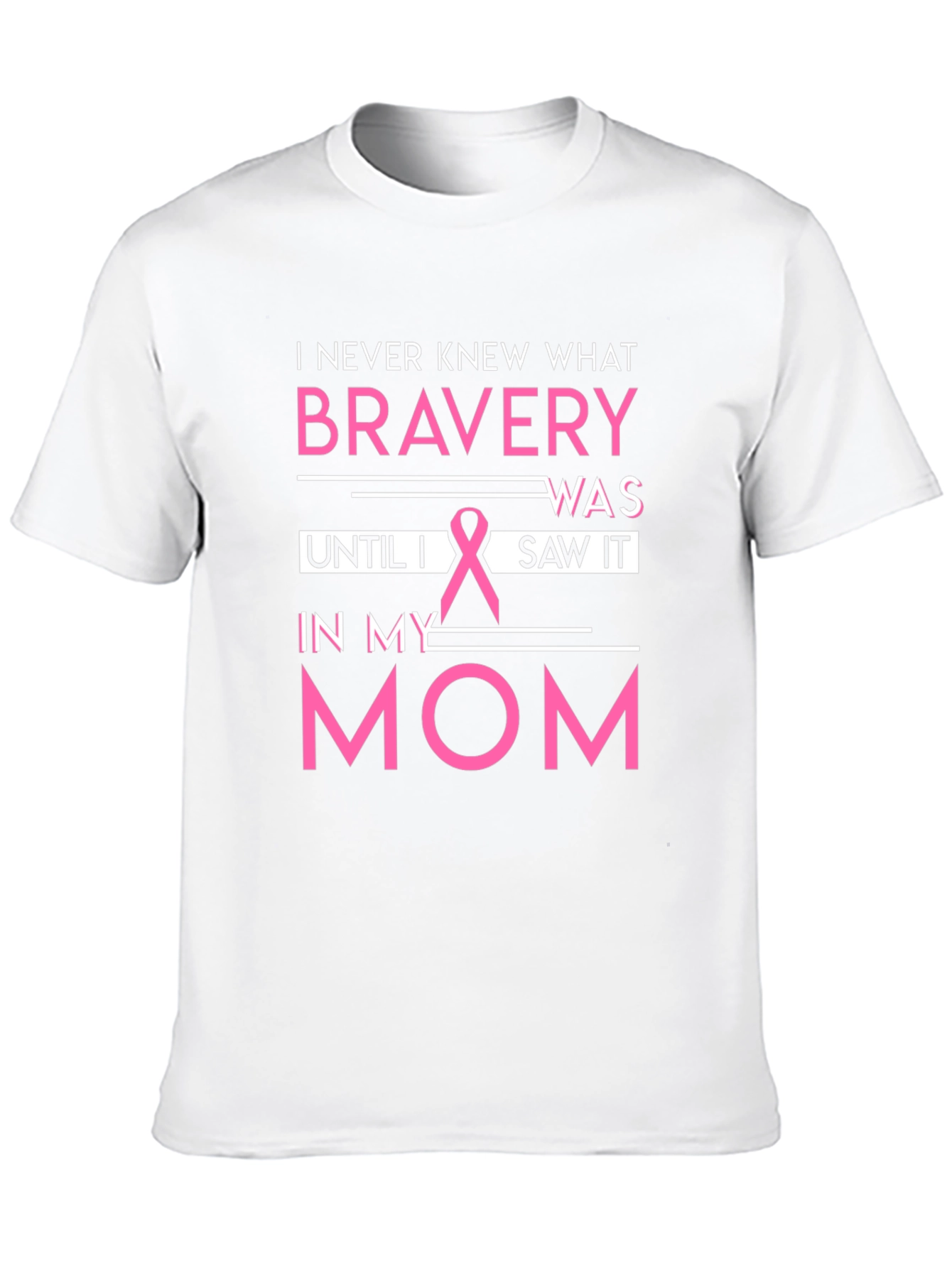 Black Bravery Breast Cancer Awareness Black T-Shirt view 10